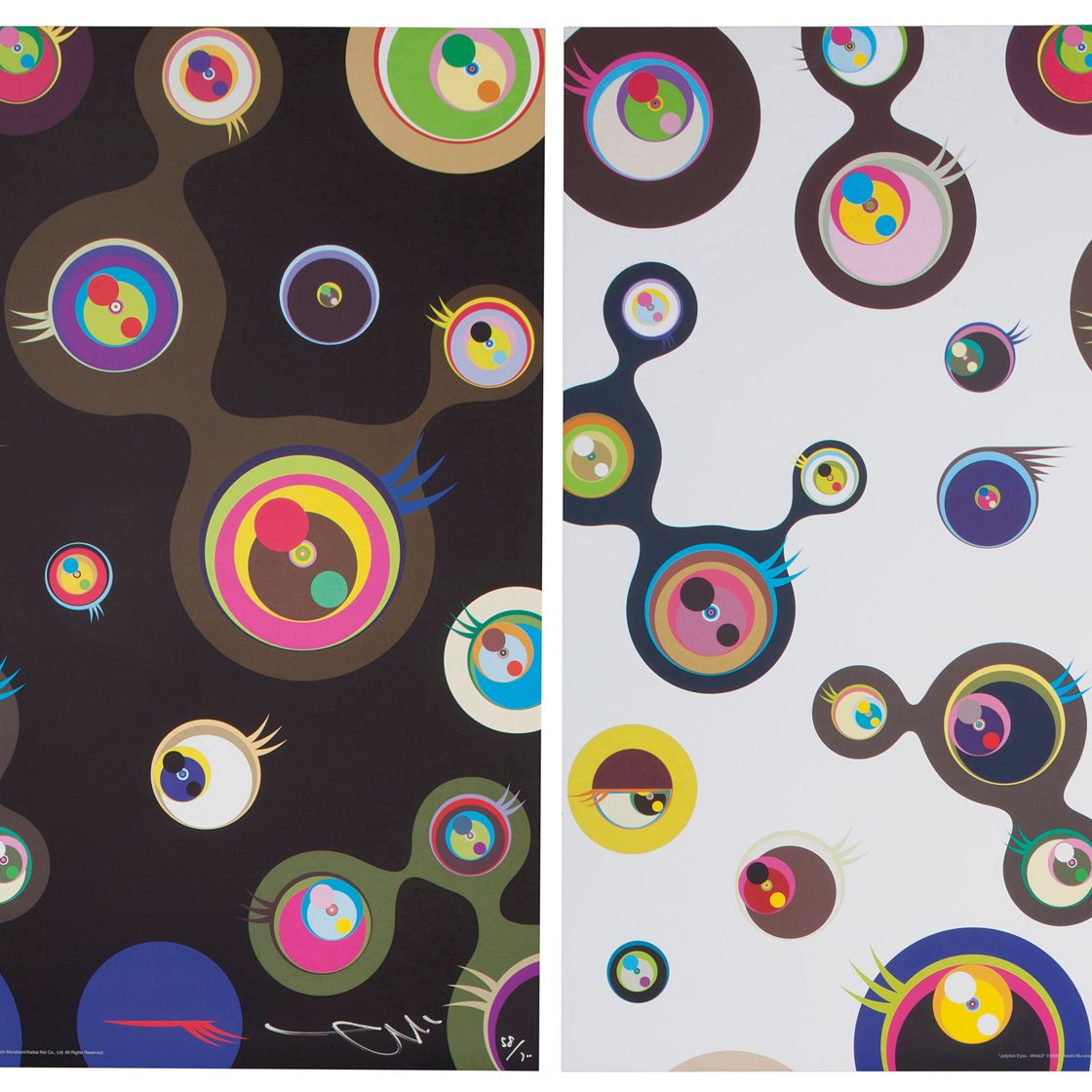 Takashi Murakami — Две гравюры художника