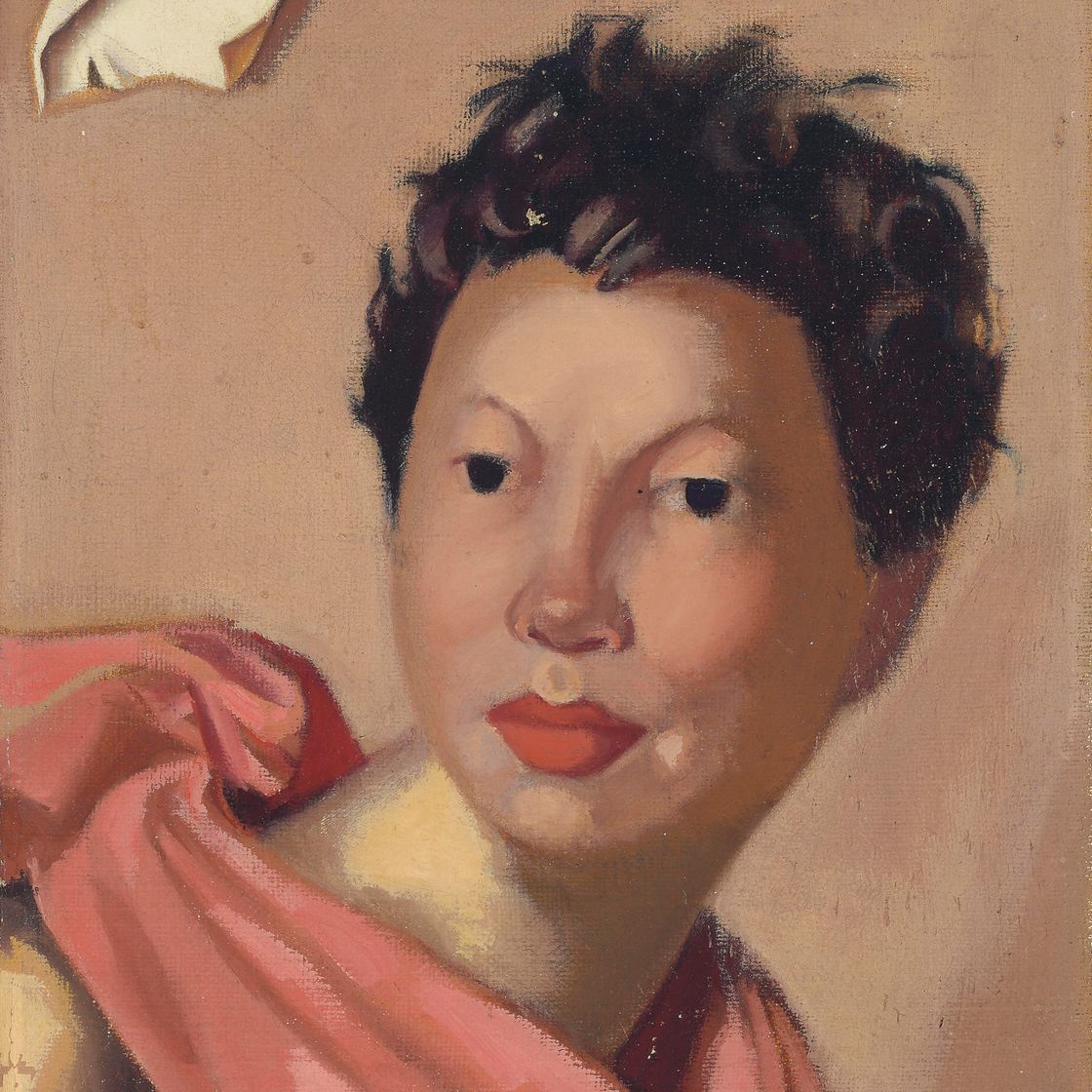 Tamara de Lempicka — Габриэла в розовой сорочке