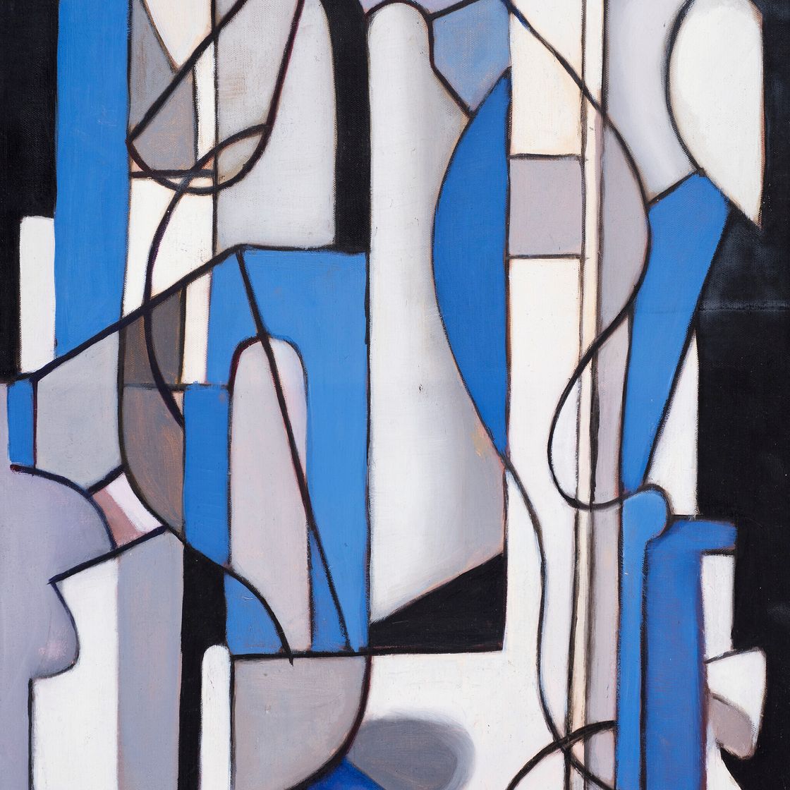 Tamara de Lempicka — Композиция abstraite bleue et noire, изображение 1
