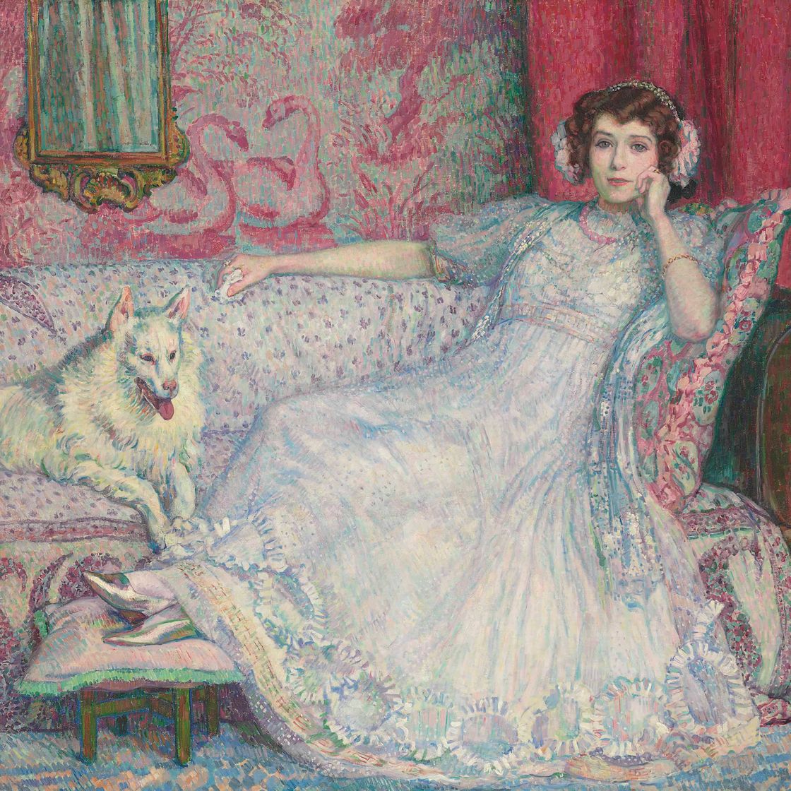 Theo van Rysselberghe — Портрет Элен Келлер ("Дама в белом")