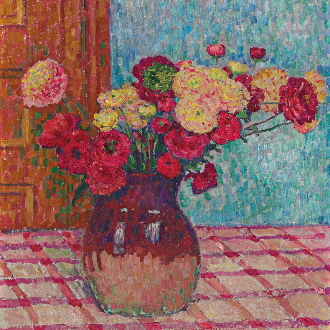 Theo van Rysselberghe — Ваза с цветами (Ренонкулес)