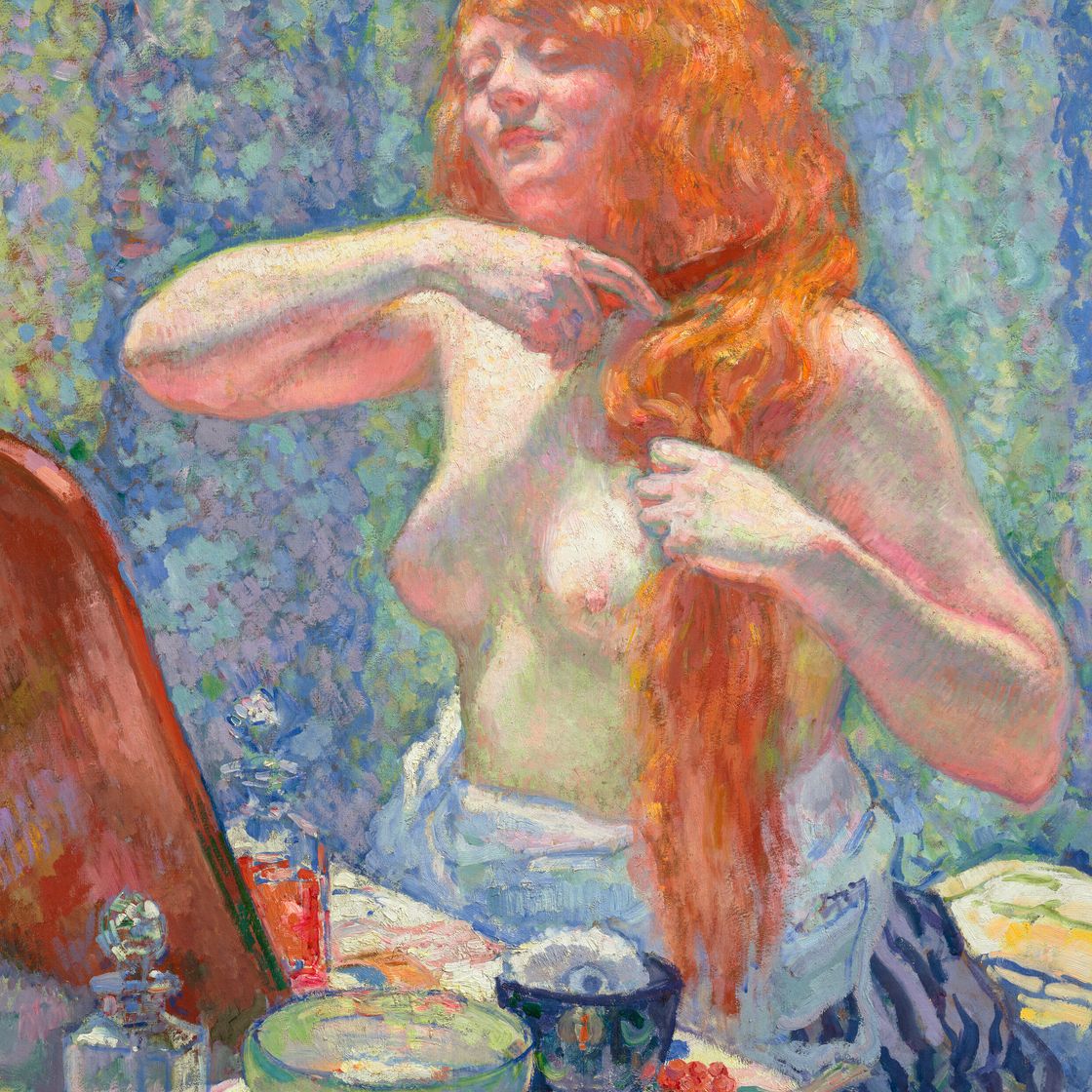 Theo van Rysselberghe — Женская прическа (La rousse, VIII)