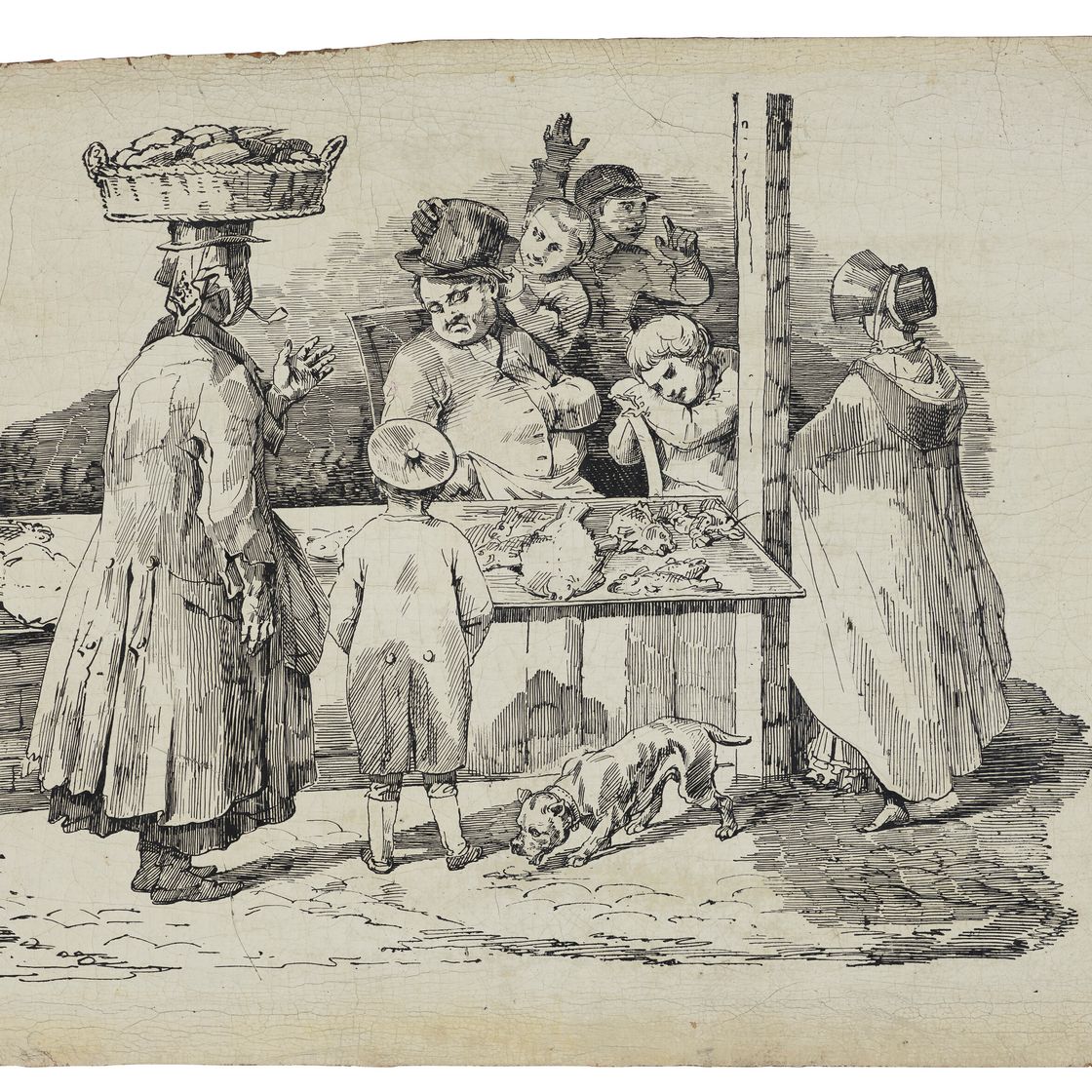Théodore Géricault — Спящий торговец рыбой (Маршан де Пуассон эндормиэ), изображение 1