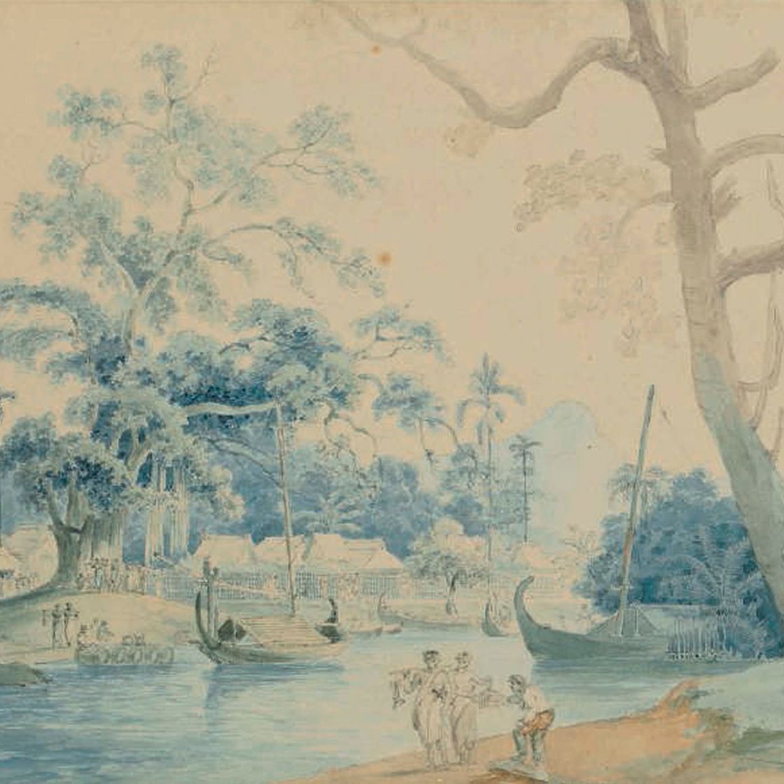 Thomas Daniell — "Водопой Энгер-Пойнт-Стрейтс оф Сунда"