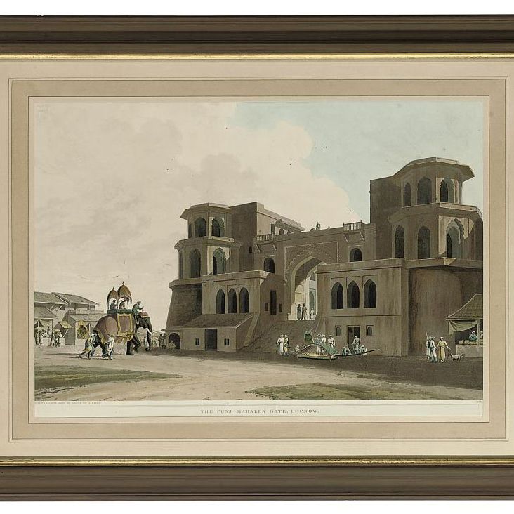 Thomas Daniell — Ворота Пенджабской махаллы, Лакхнау