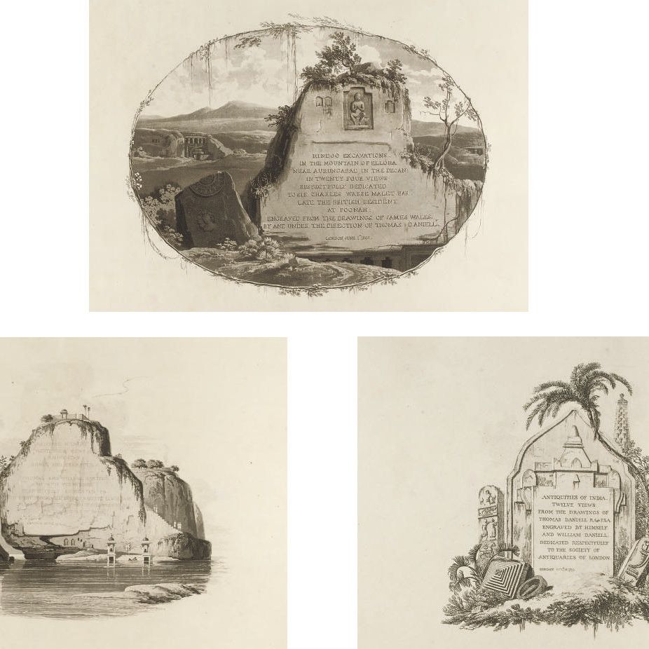 Thomas Daniell — Титульные страницы из "Восточных пейзажей", части 1-6, (Abbey Travel, 420)