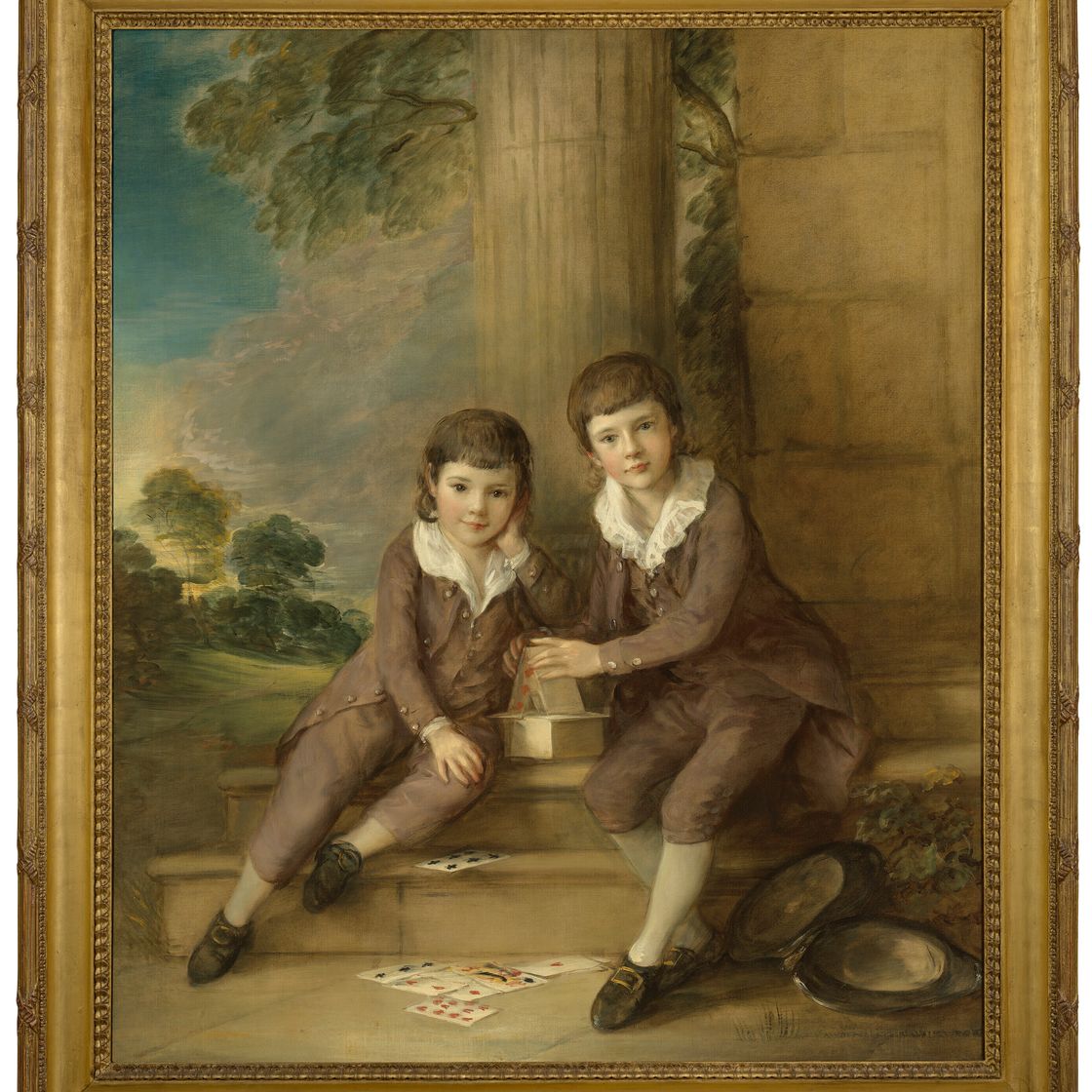 Thomas Gainsborough — Двойной портрет мастера Джона Трумена Вильбуа (ок.1773-1837) и его брата Генри Вильбуа (1777-1847), изображение 2