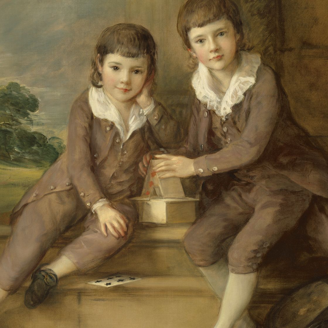 Thomas Gainsborough — Двойной портрет мастера Джона Трумена Вильбуа (ок. 1773-1837) и его брата Генри Вильбуа (1777-1847), изображение 2