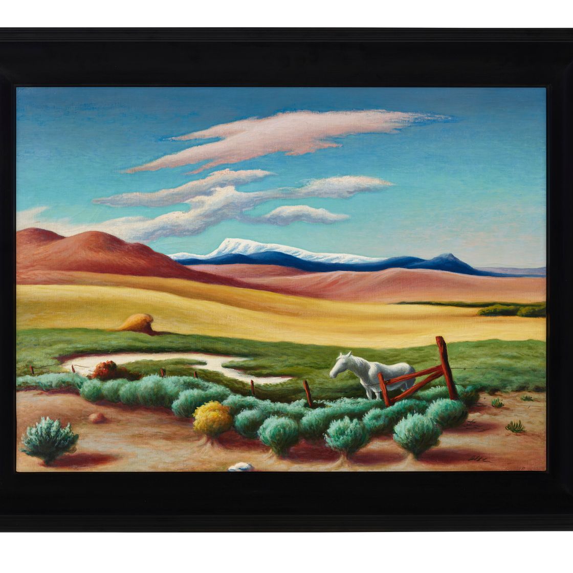 Thomas Hart Benton — Белая лошадь, изображение 2