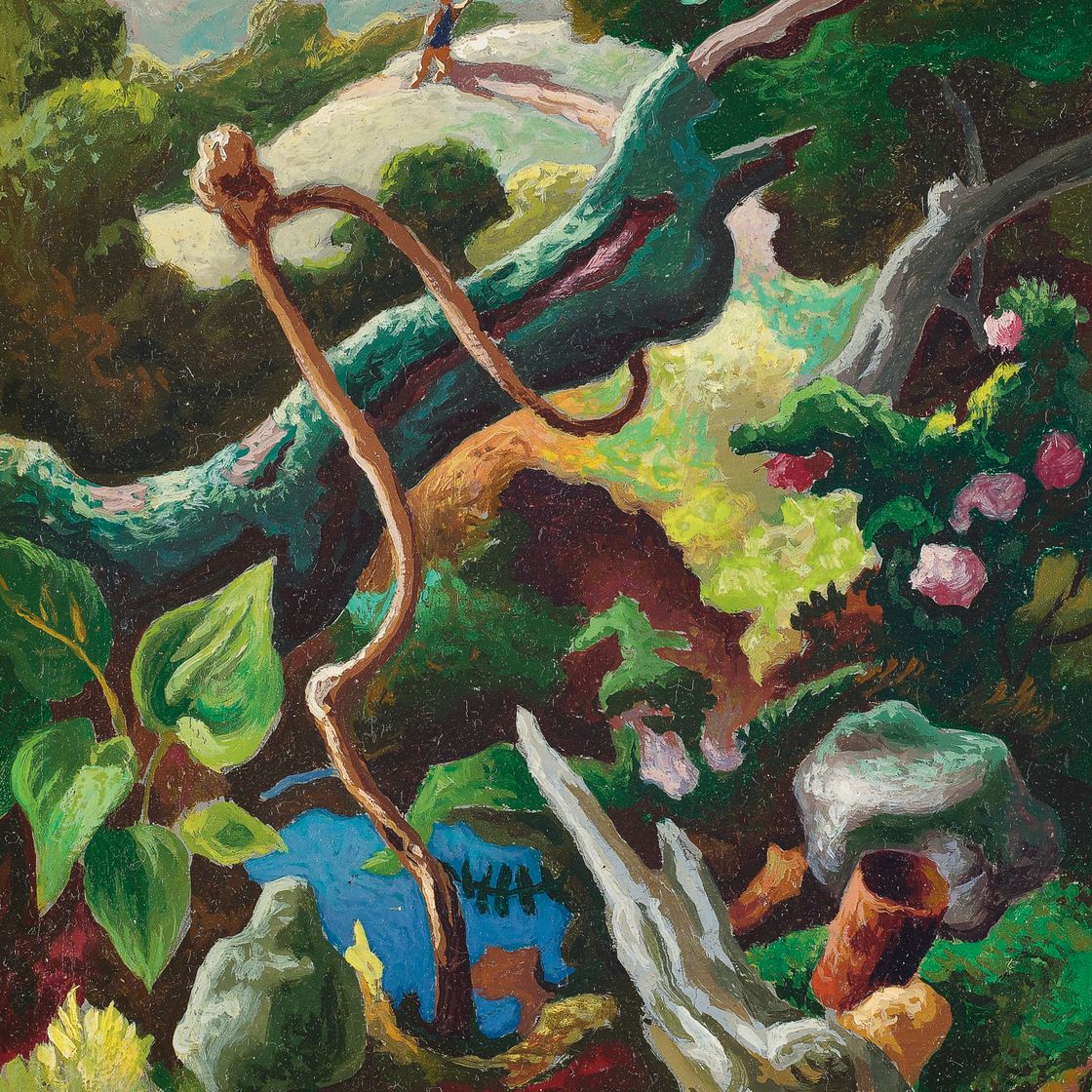 Thomas Hart Benton — Этюд для "Охотника за бабочками"