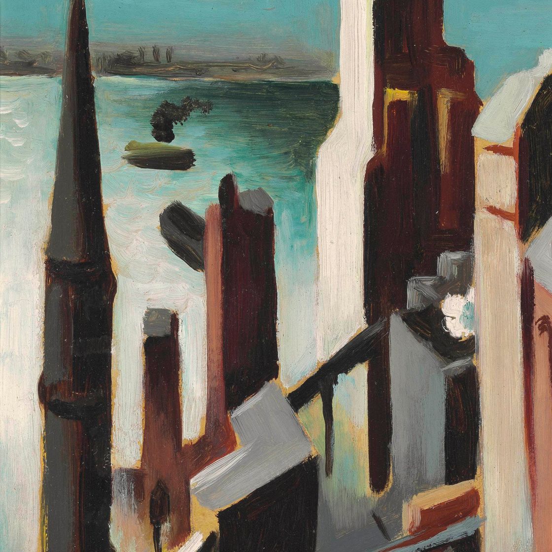 Thomas Hart Benton — Набережная, Нью-Йорк