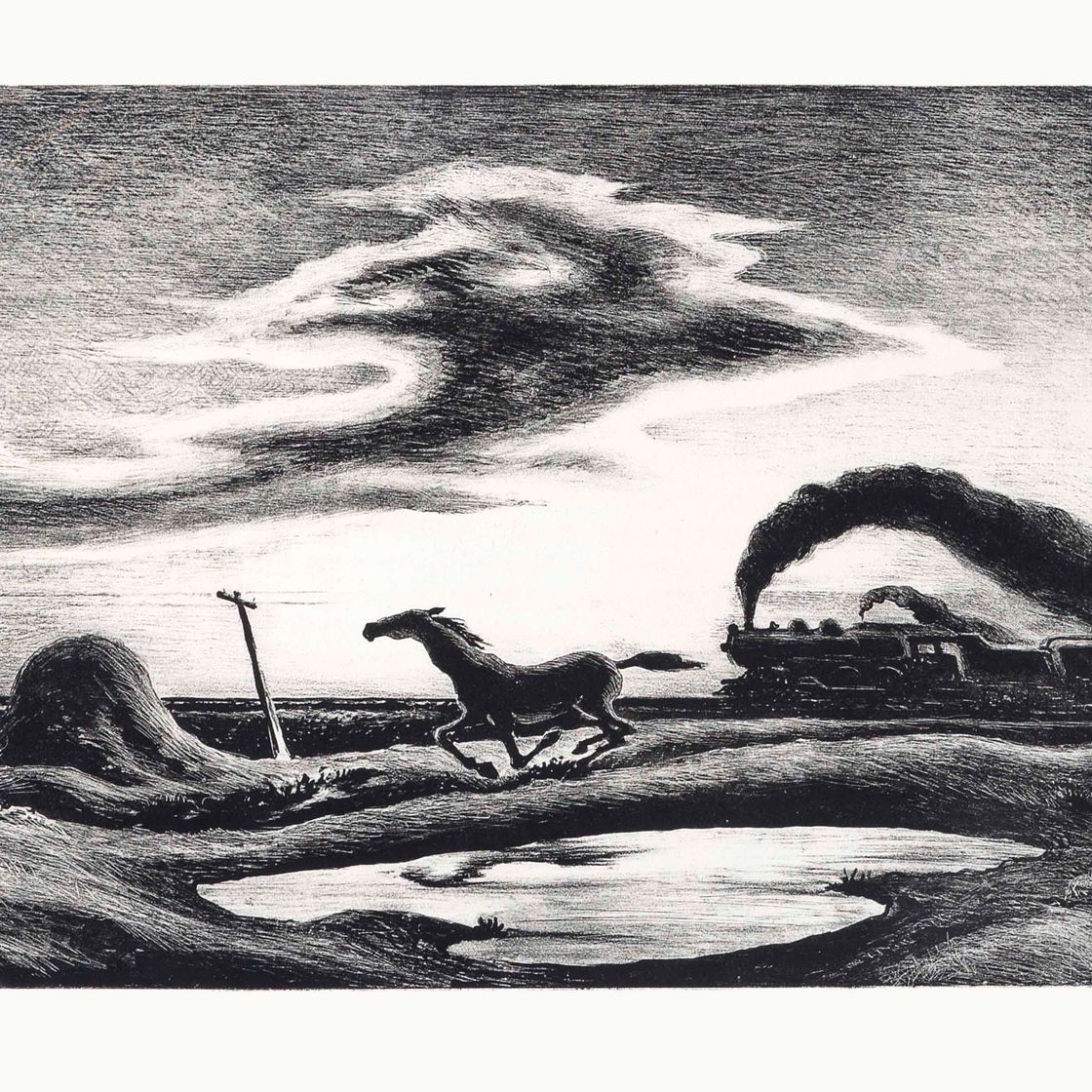 Thomas Hart Benton — Гонка