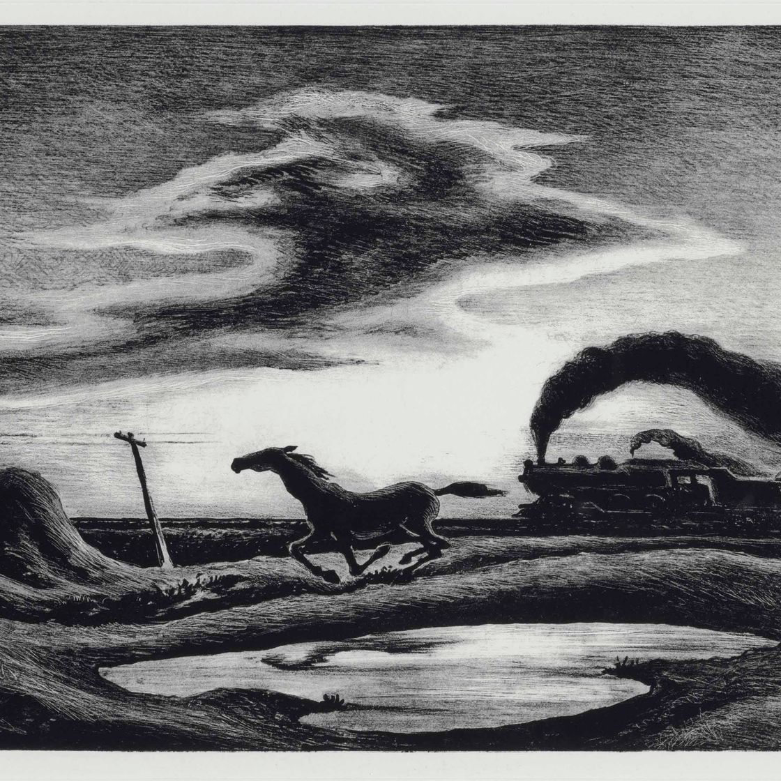 Thomas Hart Benton — Гонка