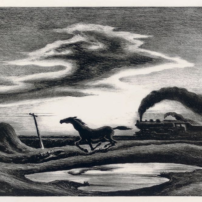 Thomas Hart Benton — Гонка (56-й этап)