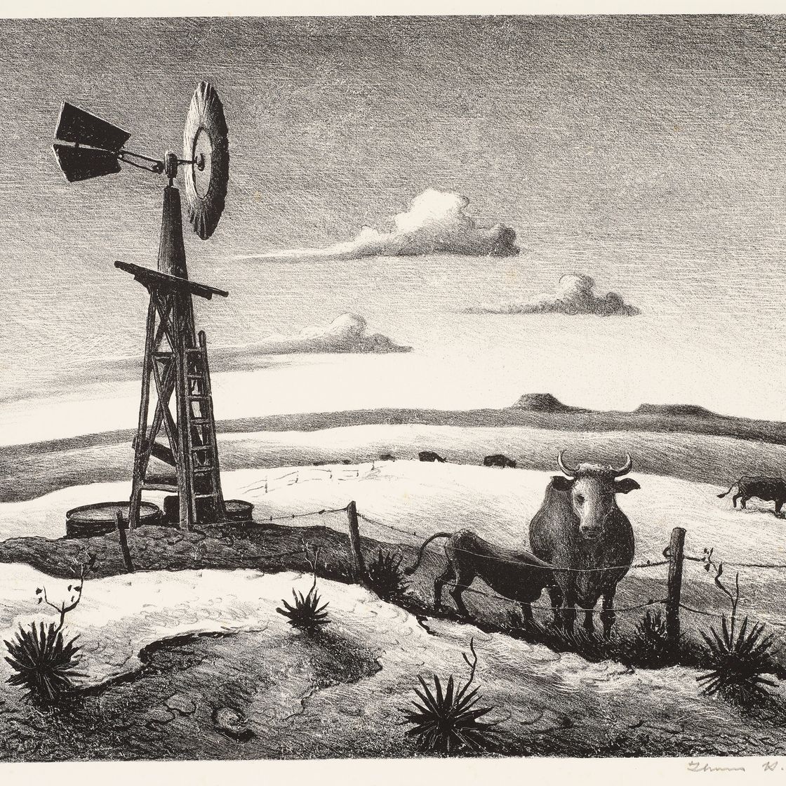 Thomas Hart Benton — Западный Техас
