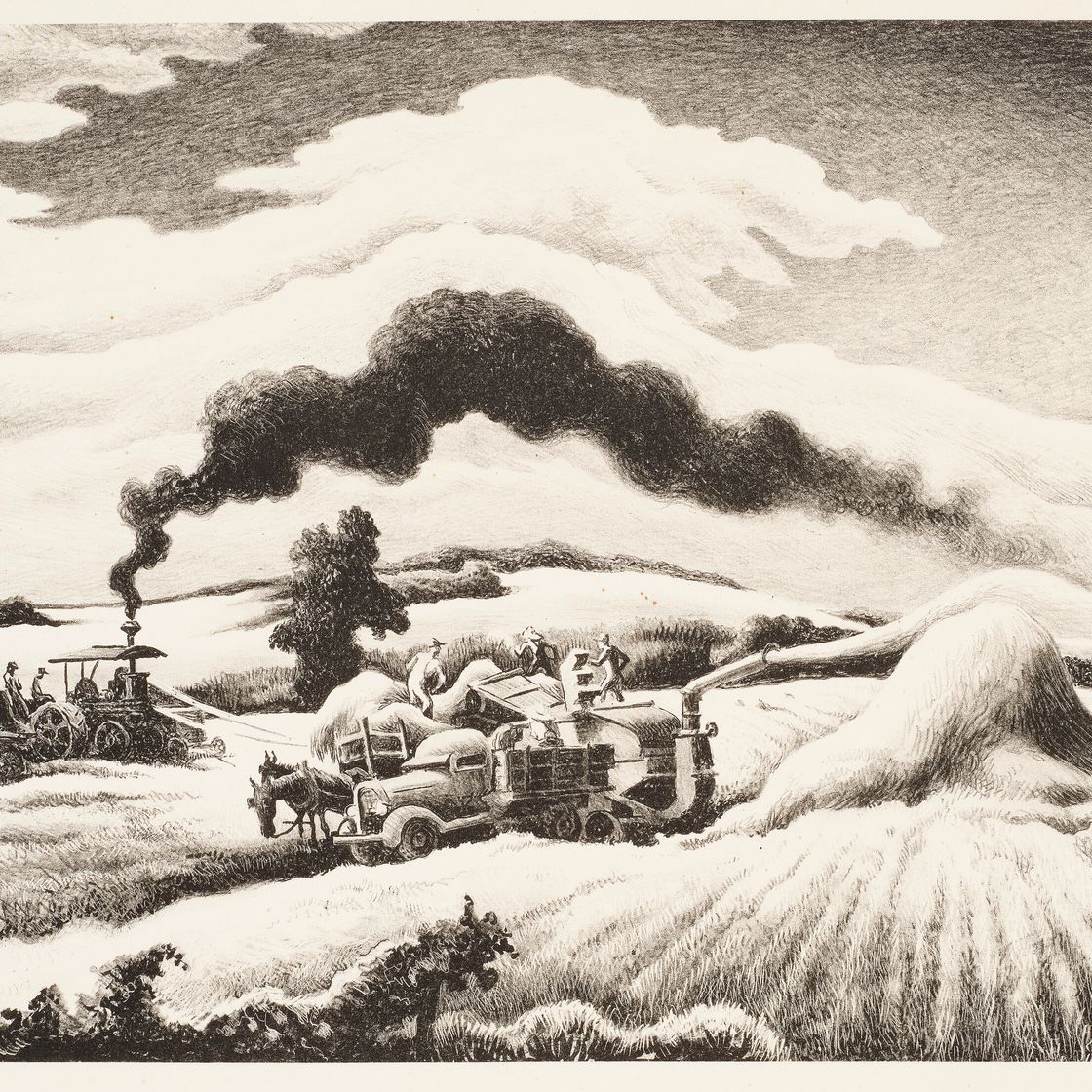 Thomas Hart Benton — Обмолот