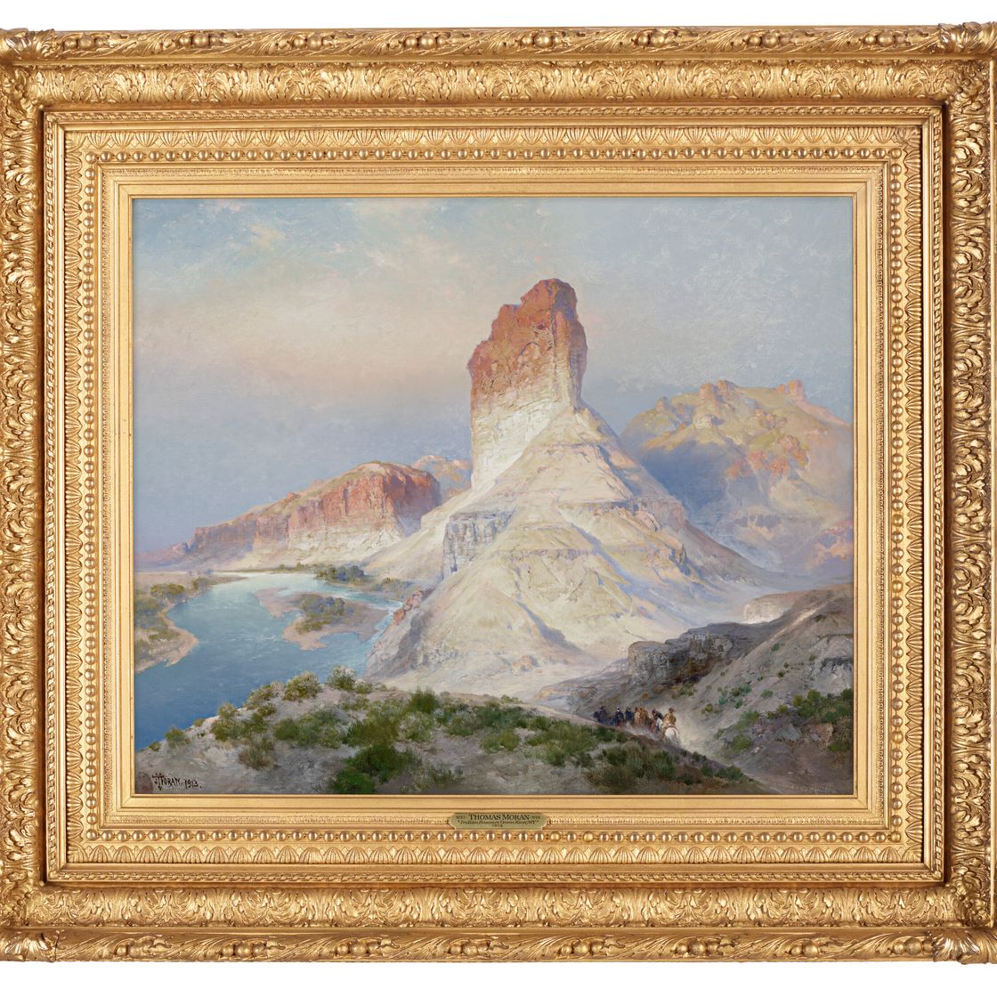 Thomas Moran — Касл-Рок, Грин-Ривер, Вайоминг (Бабье лето. Грин-Ривер. Вайоминг), изображение 2