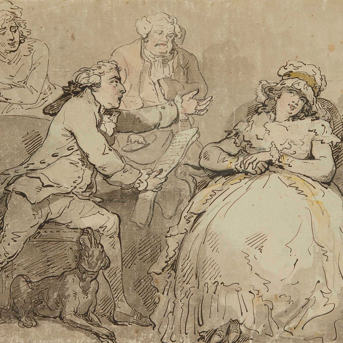 Thomas Rowlandson — Разъяренный муж и экстравагантная жена