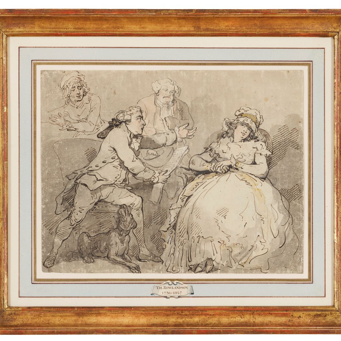 Thomas Rowlandson — Разъяренный муж и экстравагантная жена, изображение 2