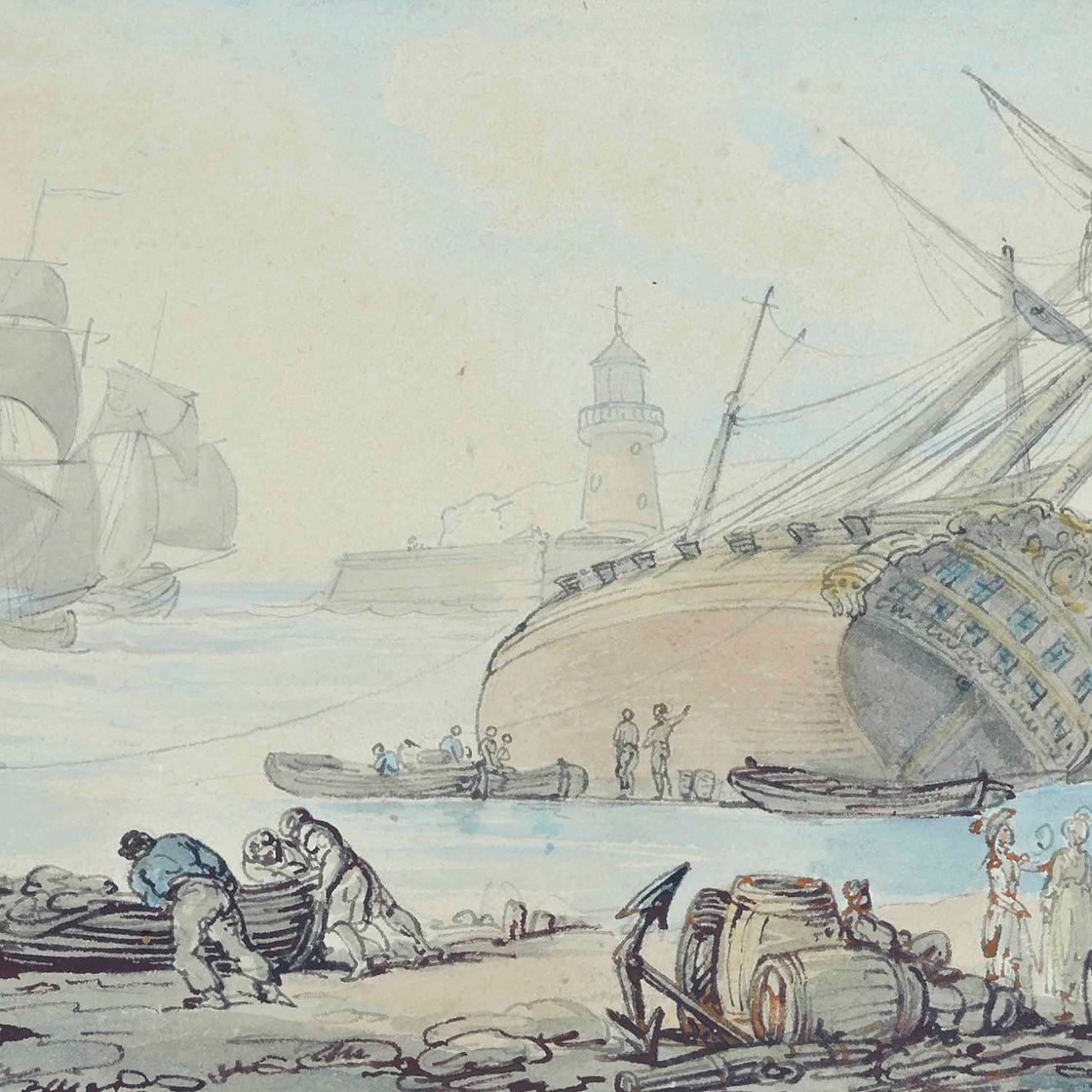 Thomas Rowlandson — Катание на лодке по пляжу, Рамсгейт
