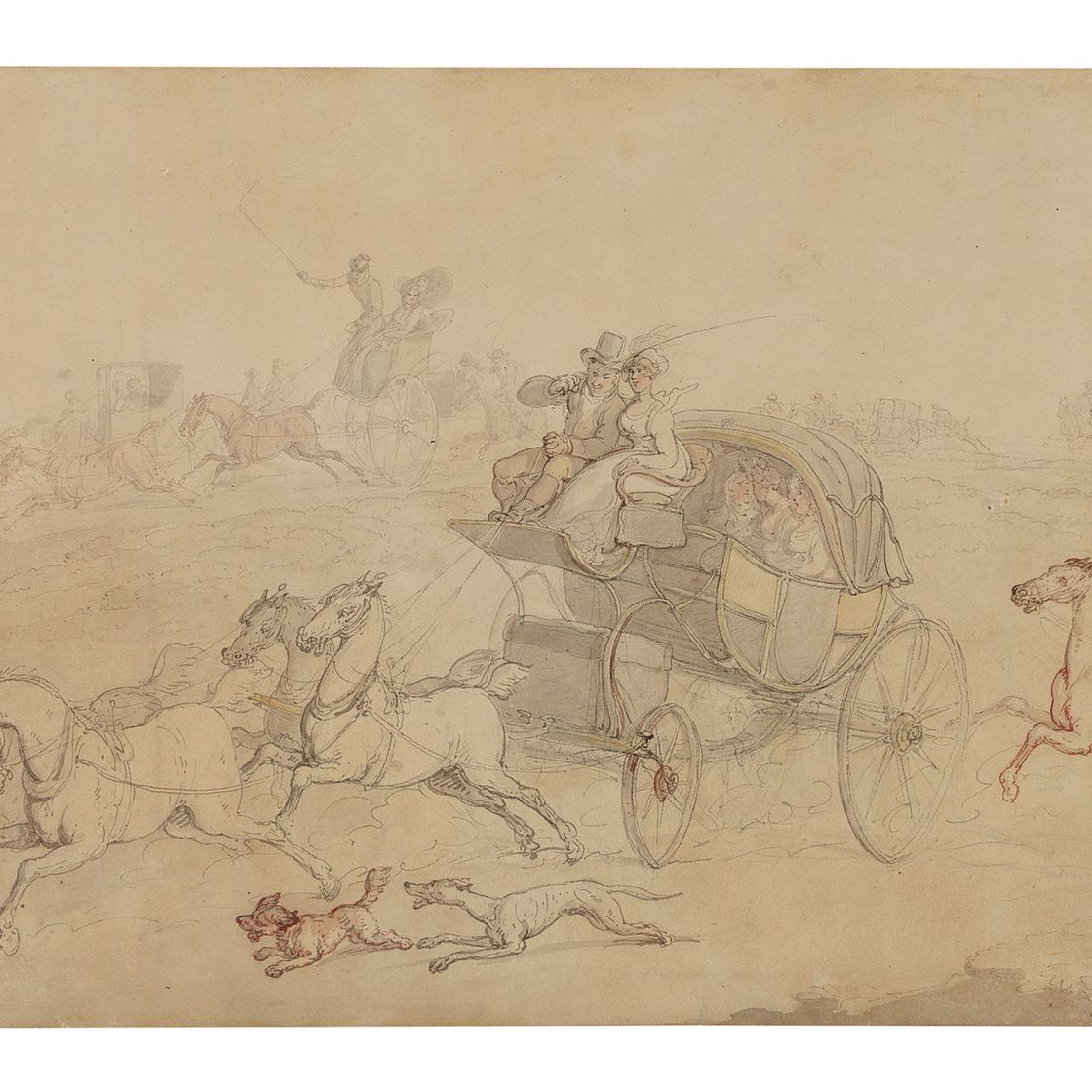 Thomas Rowlandson — В Аскот; и из Аскота
