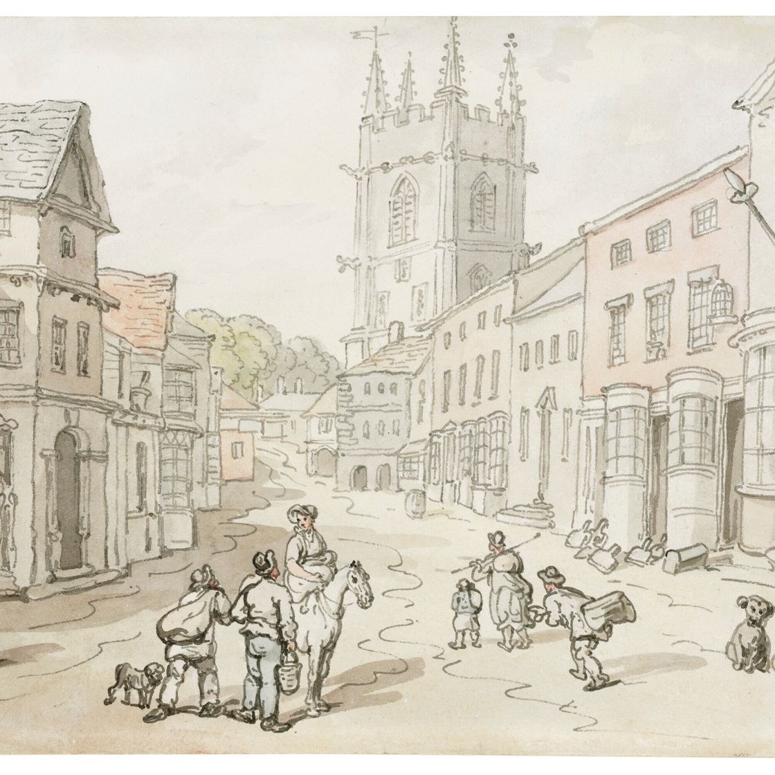 Thomas Rowlandson — Сент-Остелл, Корнуолл, изображение 1