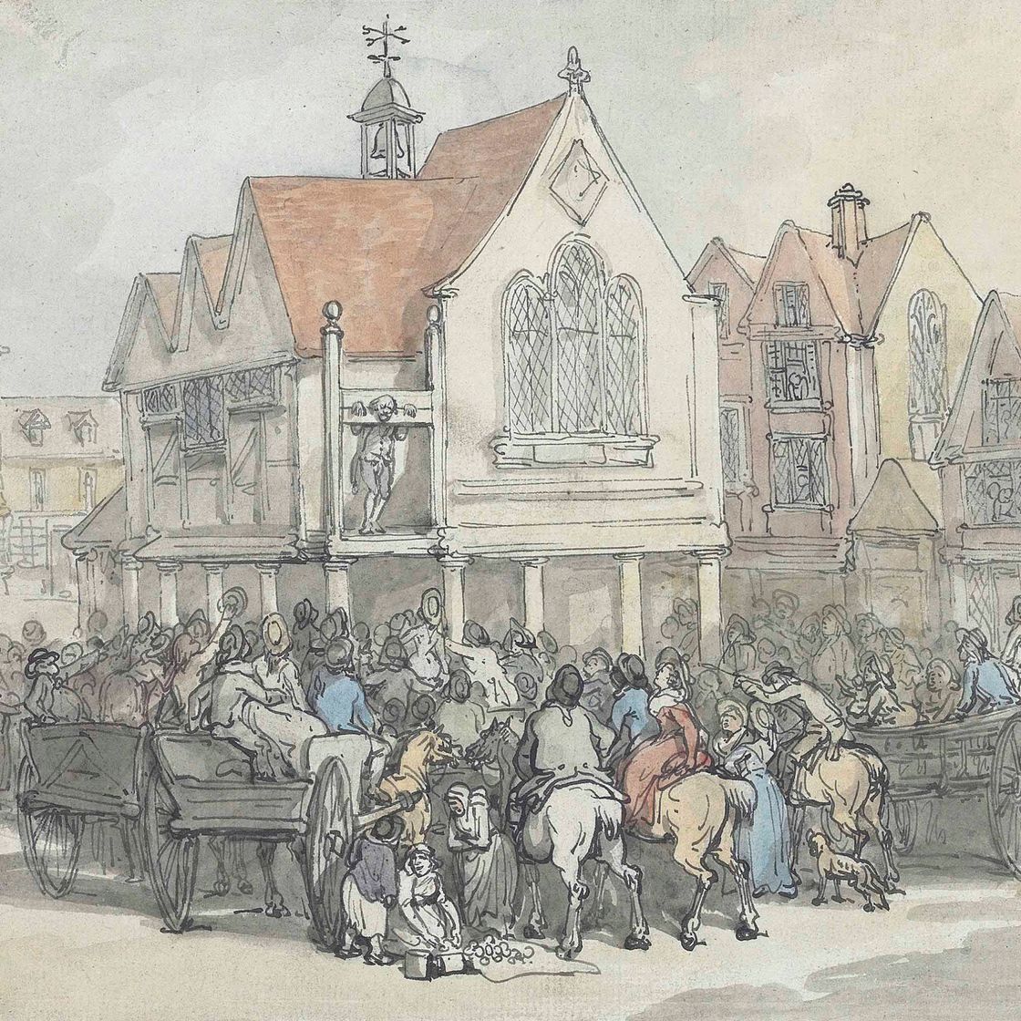 Thomas Rowlandson — У столба, Ньюбери, Беркшир
