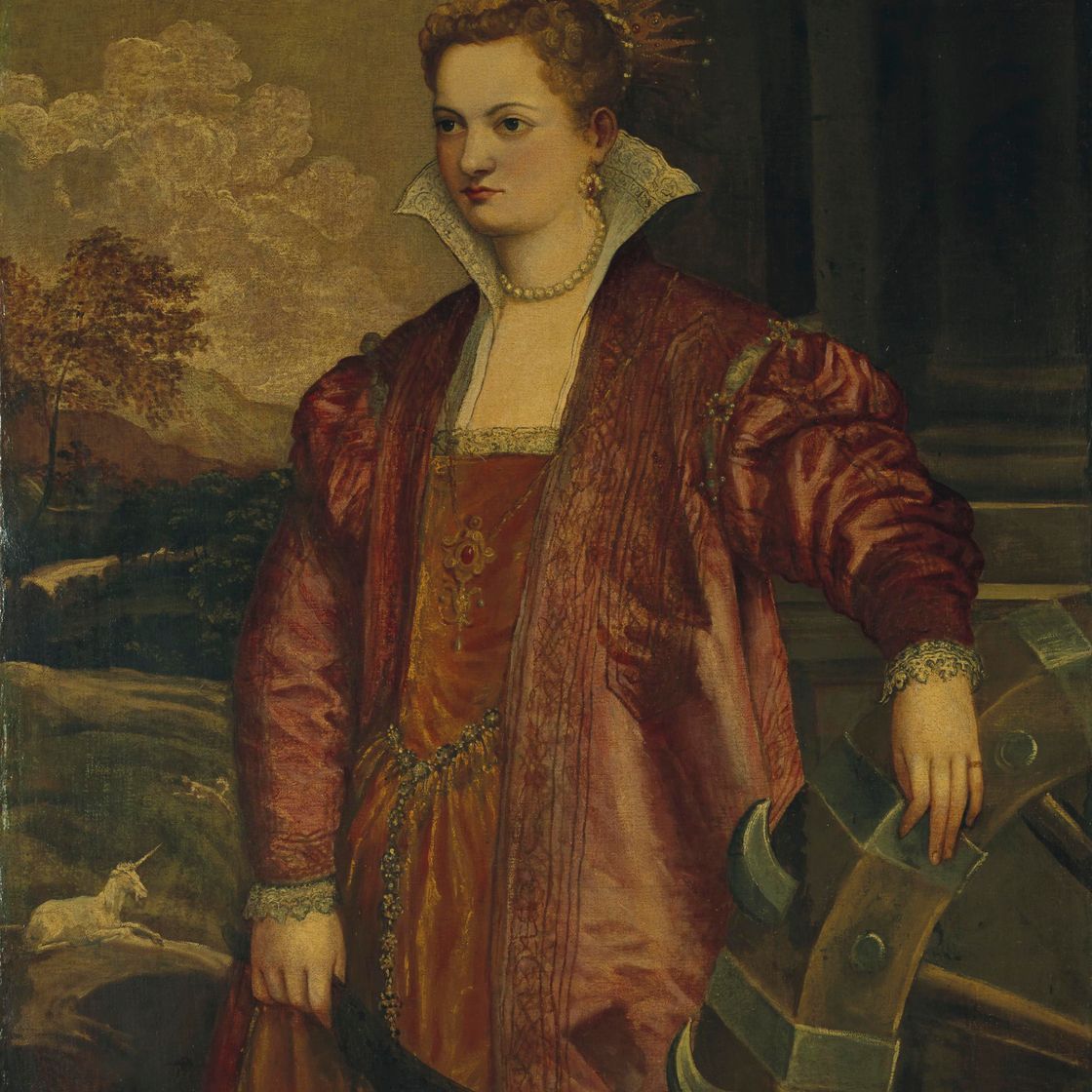 Titian — Портрет Ирены ди Спилимберго (1539-1559), святой Екатерины Александровны