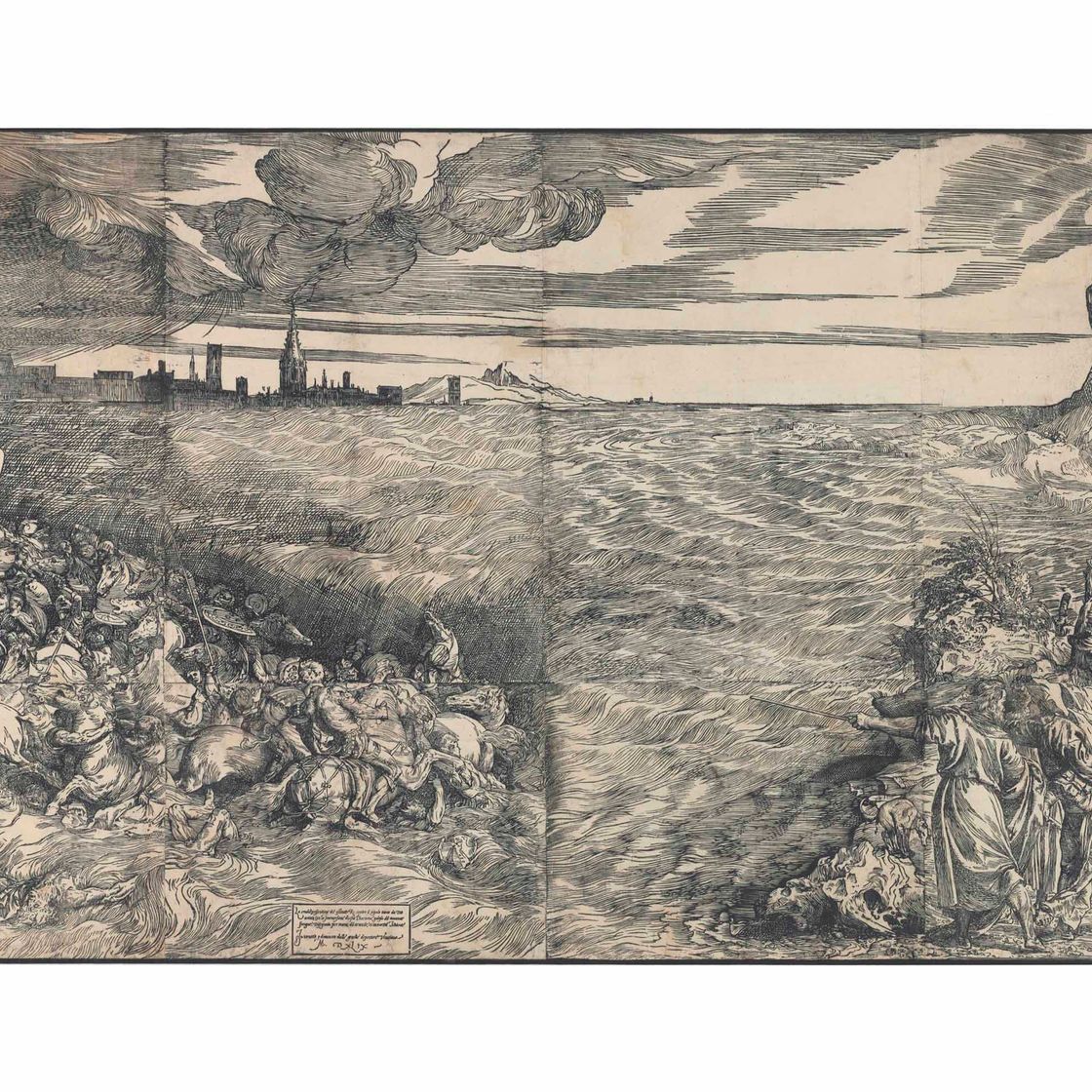 Titian — Погружение армии фараона в Красное море