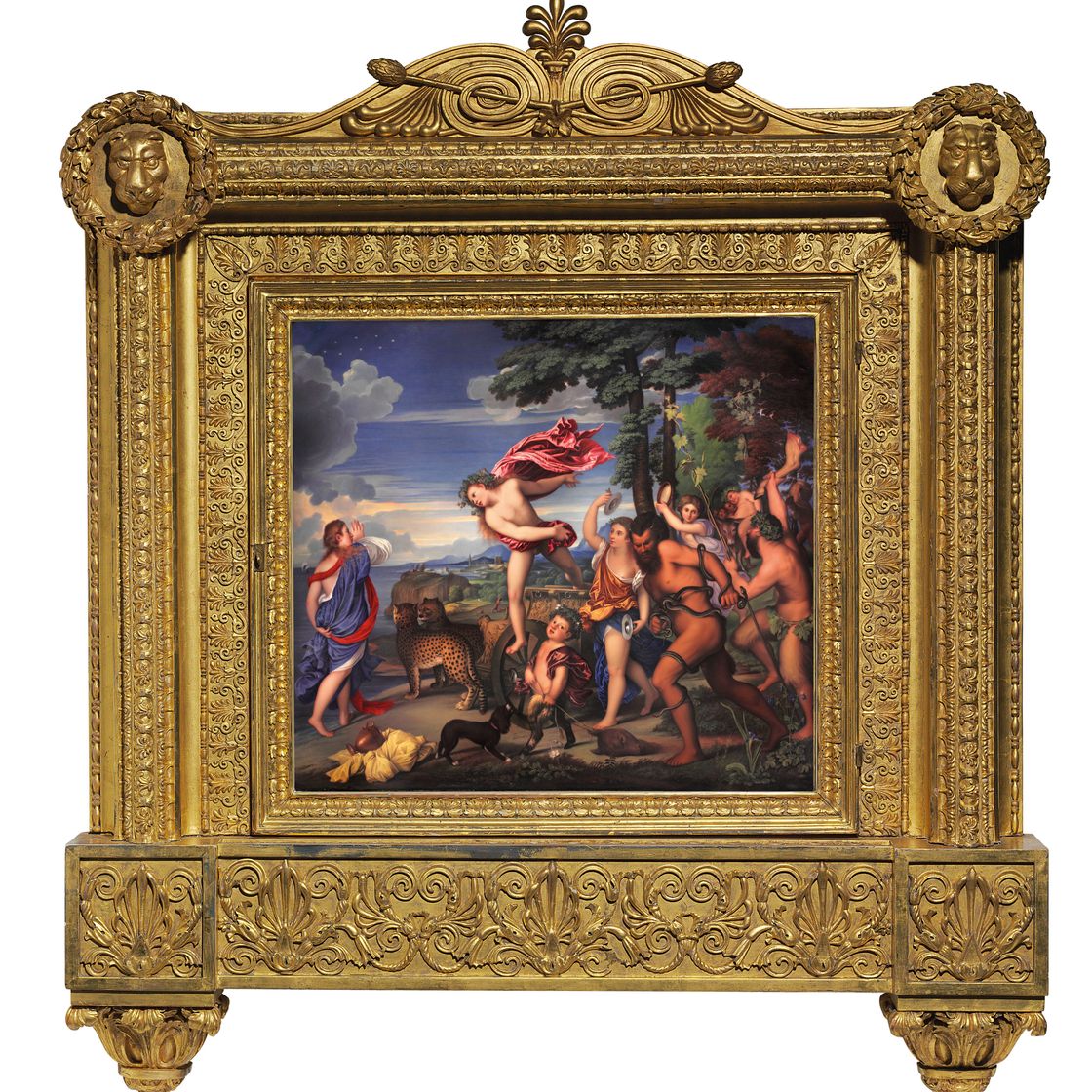 Titian — ЭМАЛЕВАЯ ТАБЛИЧКА С ИЗОБРАЖЕНИЕМ БАХУСА И АРИАДНЫ РАБОТЫ ГЕНРИ БОУНА (БРИТАНЕЦ, 1755-1834) В ЧЕСТЬ ТИЦИАНО ВЕЧЕЛЛИО, ИЗВЕСТНОГО КАК ТИЦИАН (ИТАЛЬЯНЕЦ, 1488/1489 - 1576)., изображение 1