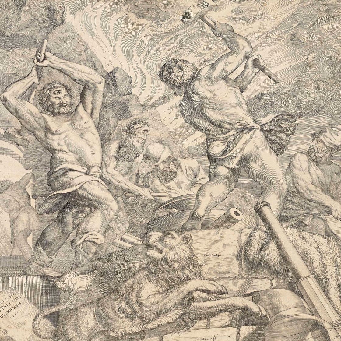 Titian — Циклоп, выковывающий герб Брешии (Барч, Хольштайн, 156; Нью-Хольштайн, 209)