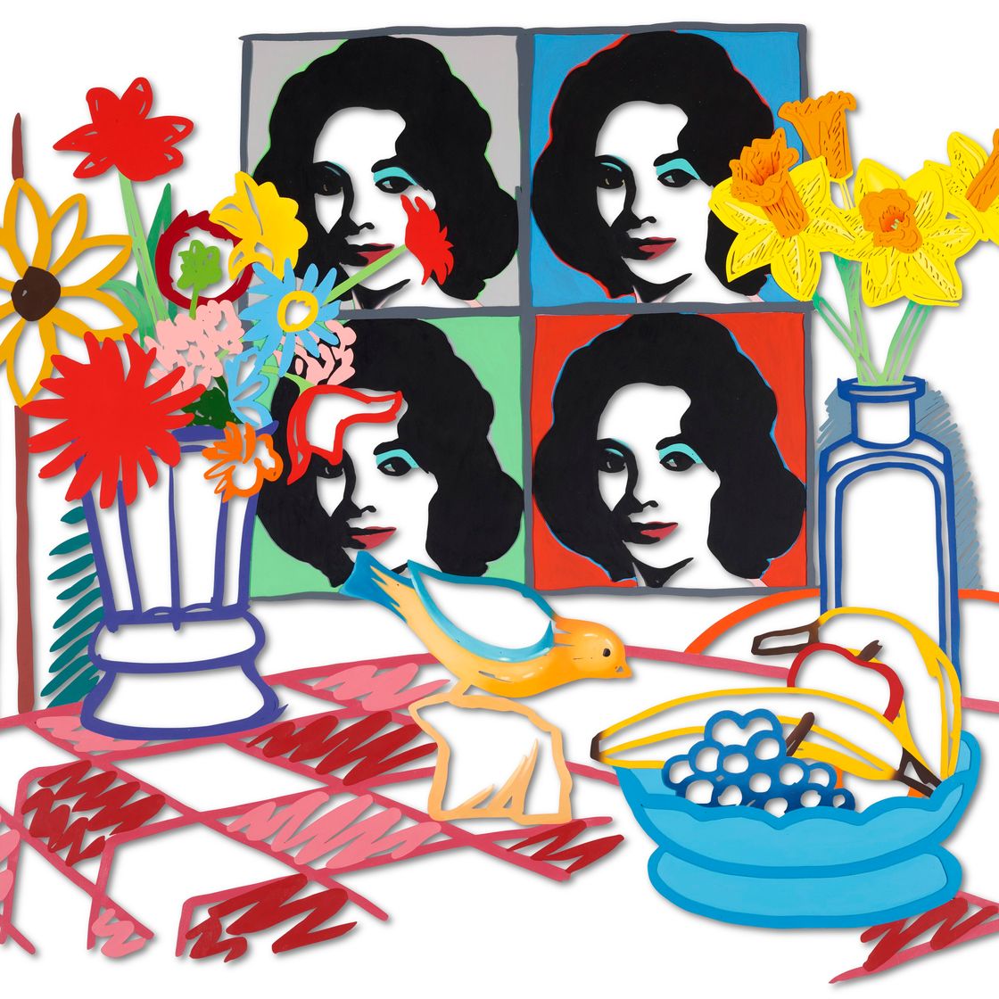 Tom Wesselmann — Натюрморт с четырьмя лизами, изображение 1