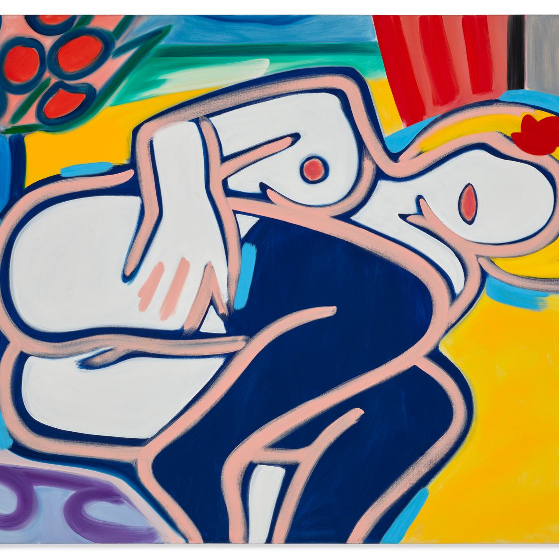 Tom Wesselmann — Свернувшаяся калачиком Голубая Обнаженная, изображение 1