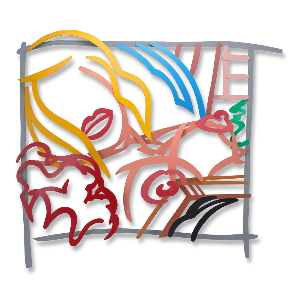 Tom Wesselmann — Рисунок блондинки в спальне с фотографией (3-D), изображение 1