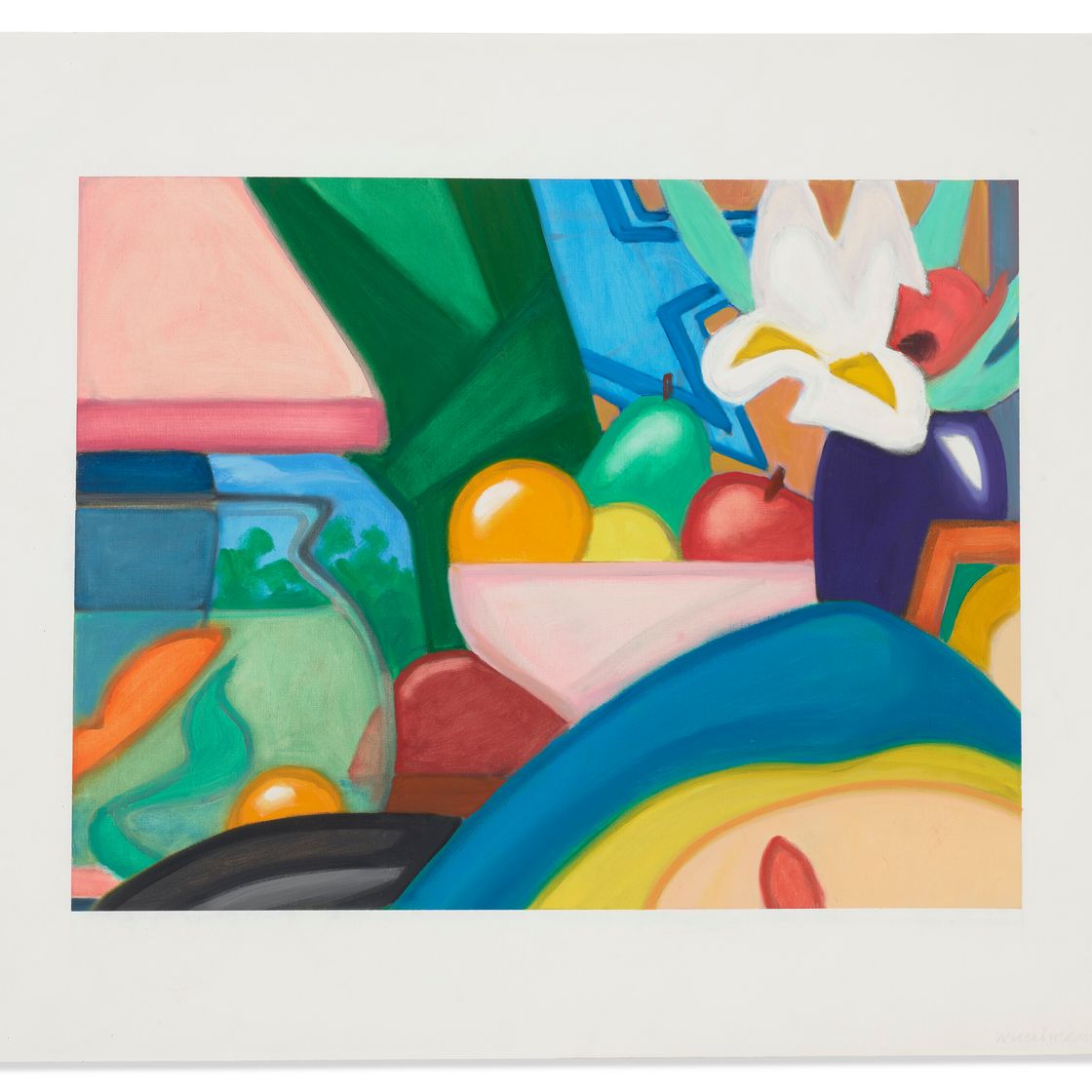 Tom Wesselmann — Дневной натюрморт с блондинкой и золотой рыбкой, изображение 1