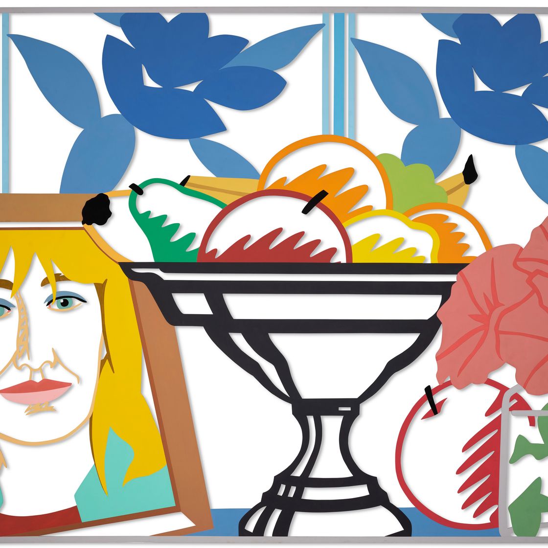 Tom Wesselmann — Натюрморт с фруктами, петуниями и Клеопатрой