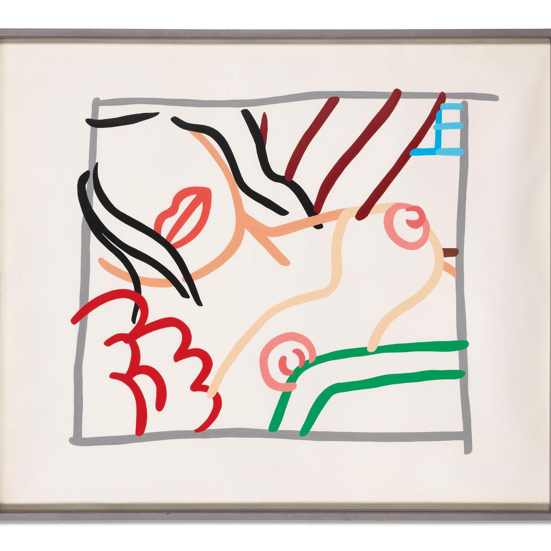 Tom Wesselmann — Каракули Брюнетки в спальне