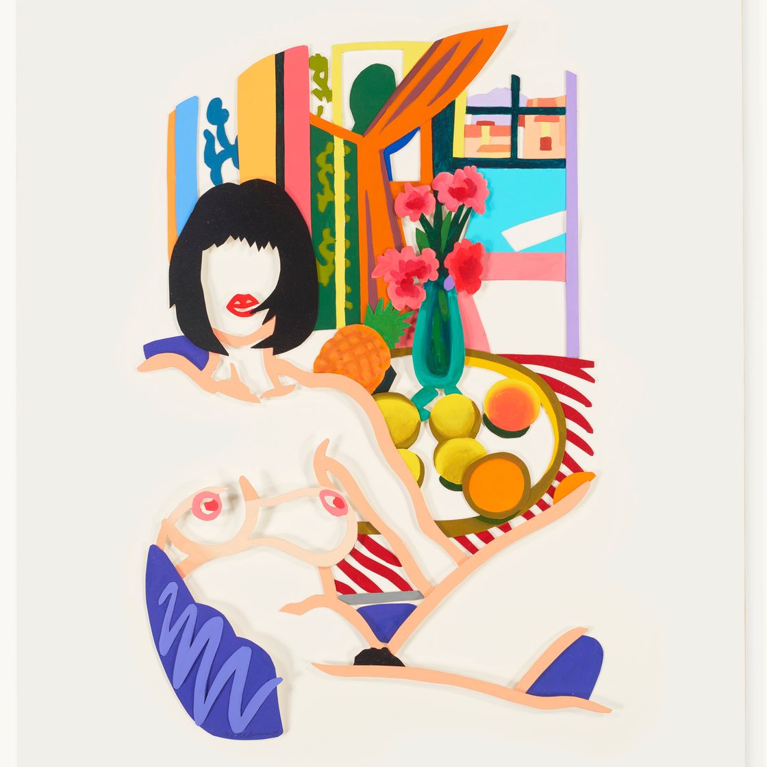 Tom Wesselmann — Макет для интерьера Моники и Матисса с фонографом (вариация), изображение 1