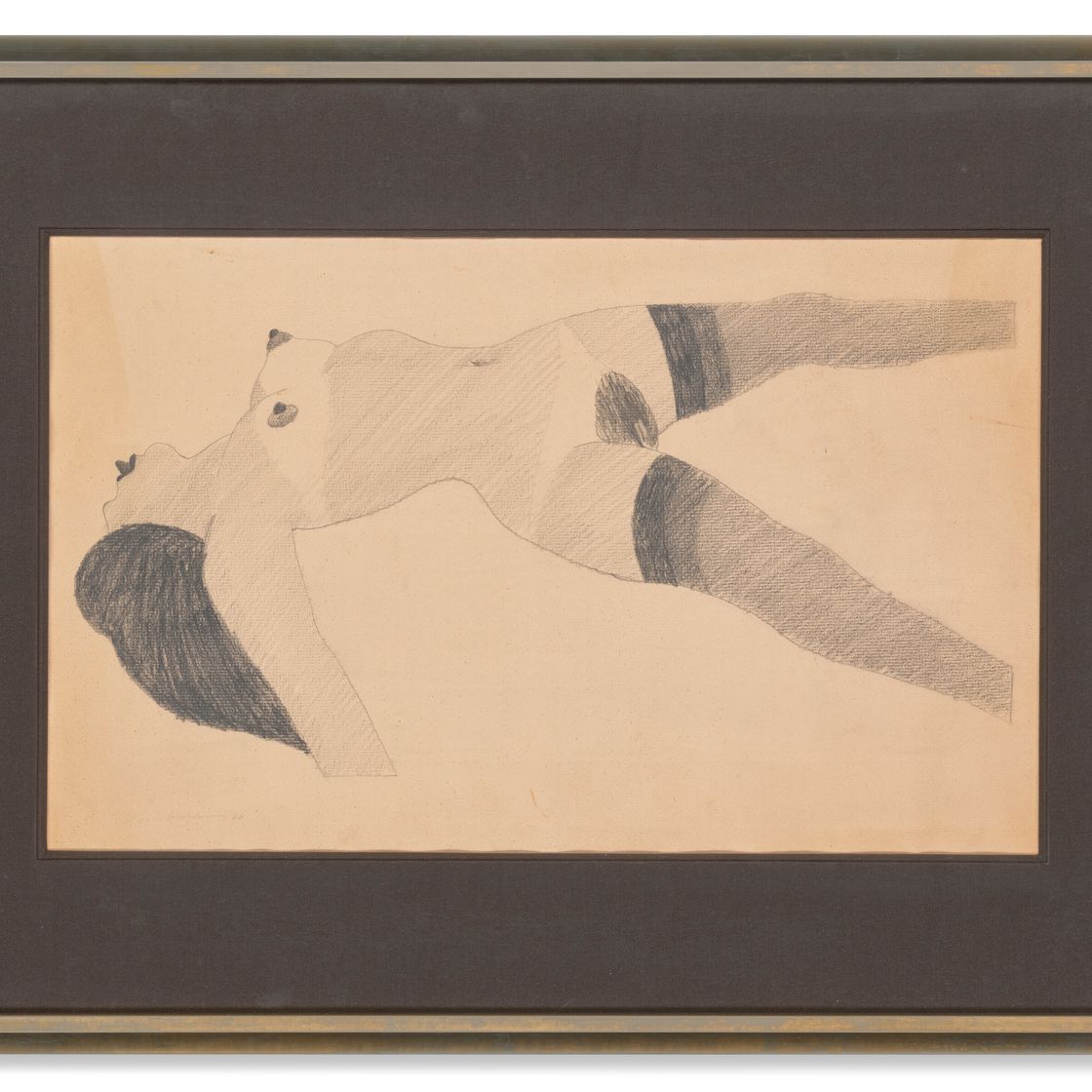 Tom Wesselmann — Рисунок для обнаженной натуры в чулках с высунутым языком, изображение 2