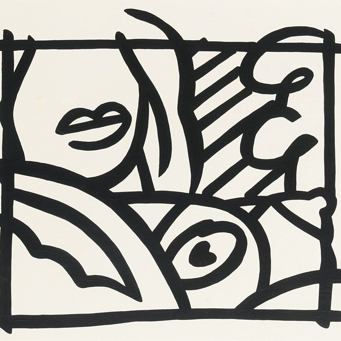 Tom Wesselmann — Кабинет для спальни Блонд с лавандовыми обоями (черный)