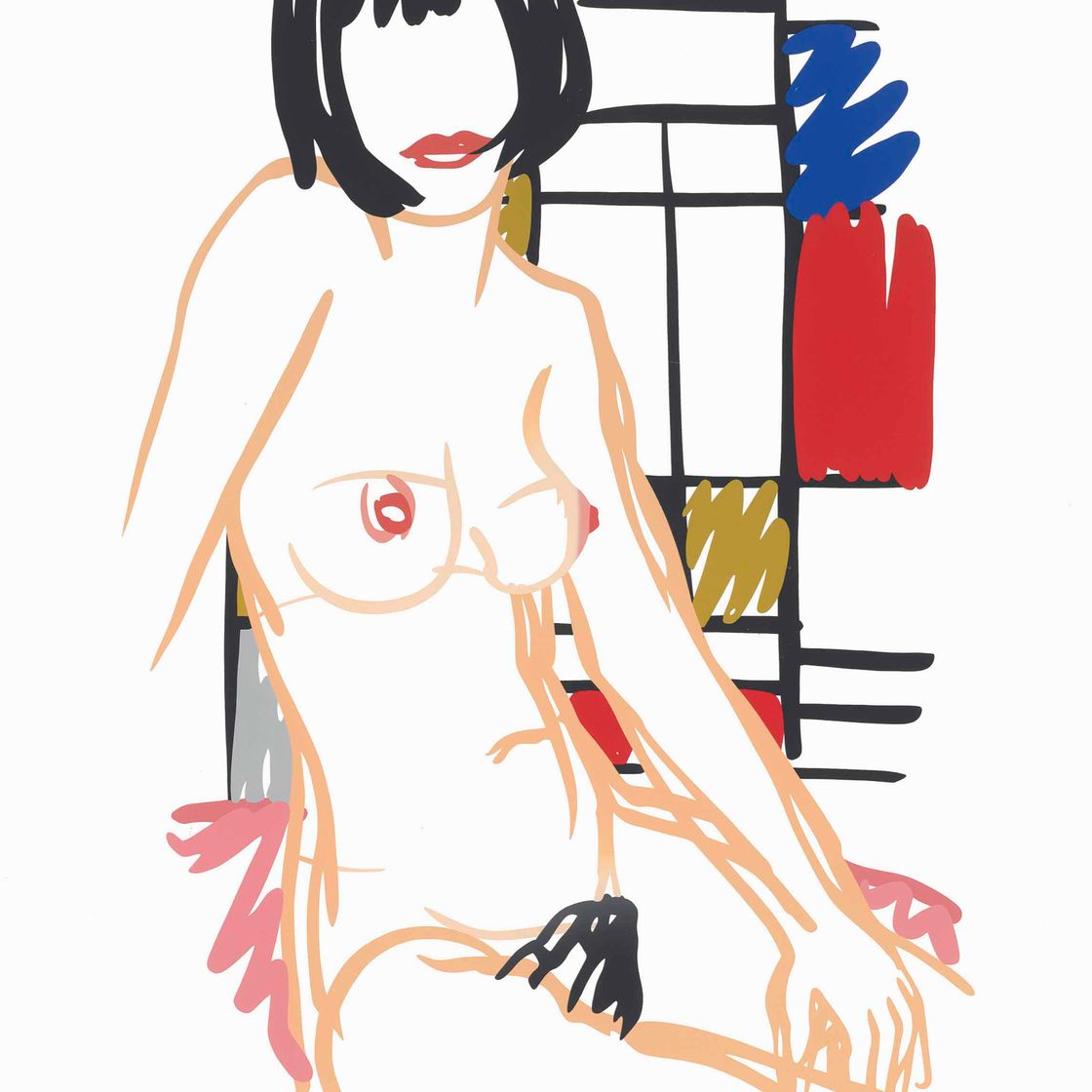 Tom Wesselmann — Моника сидит с Мондрайном