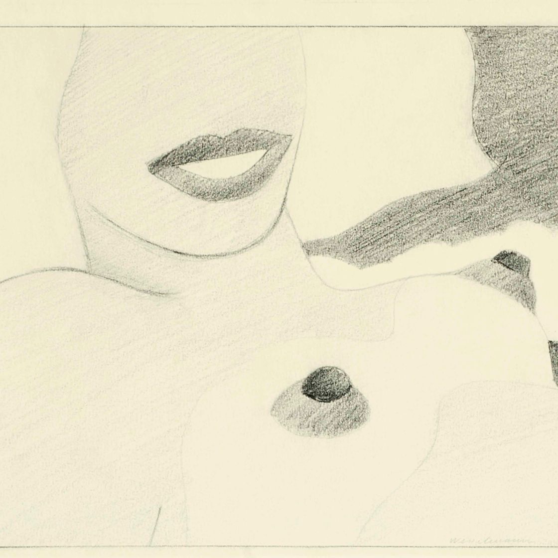Tom Wesselmann — Рисунок обнаженной натуры для шелкографии для одиннадцати поп-артистов