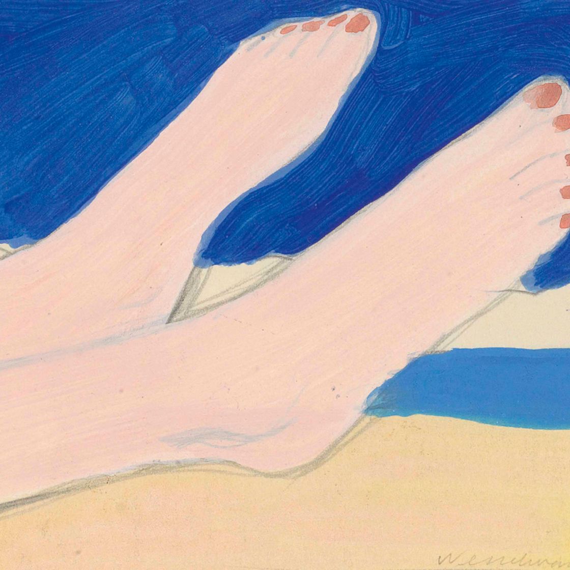 Tom Wesselmann — Набросок для двух ног на пляже