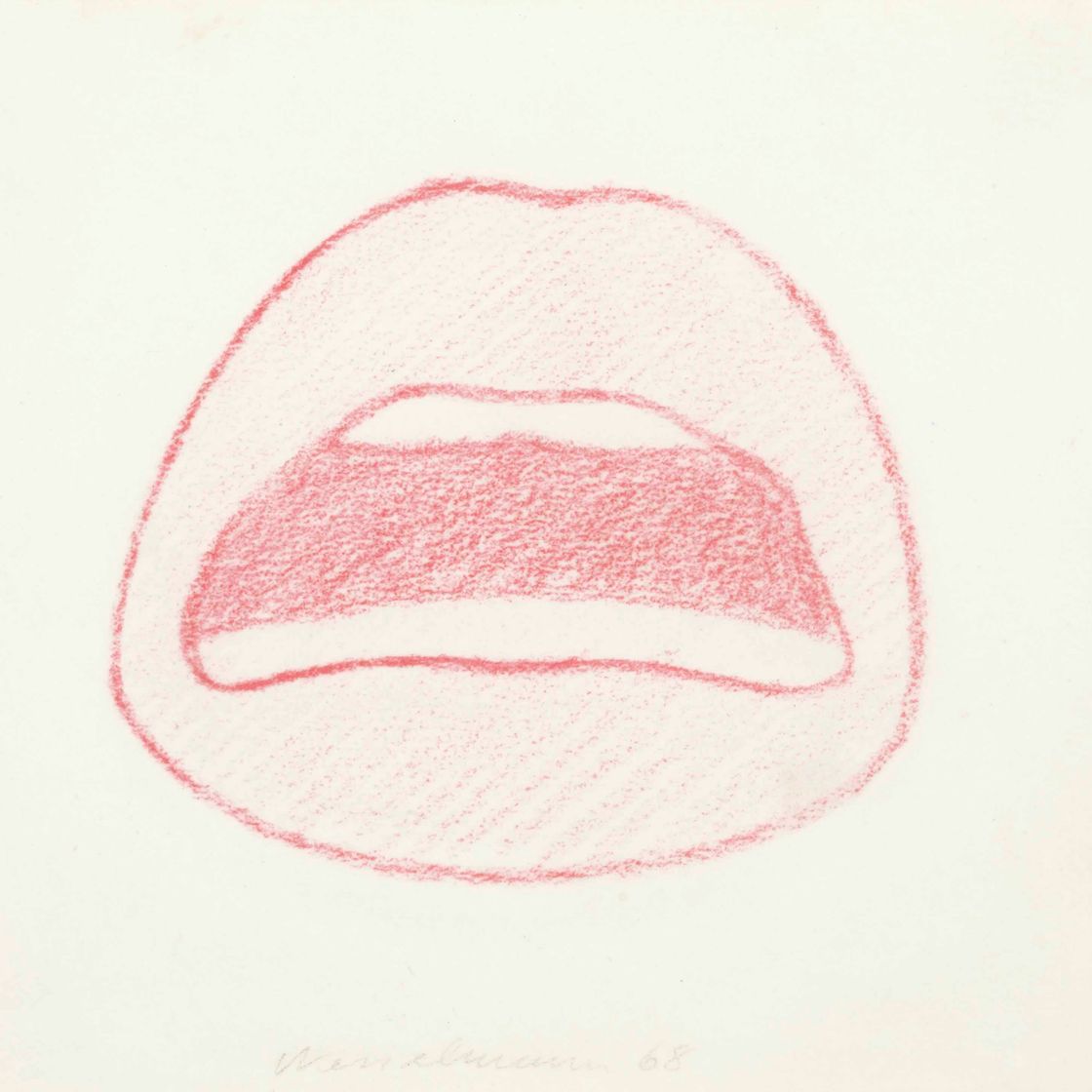 Tom Wesselmann — Рисунок для рта с "несмываемым отпечатком"