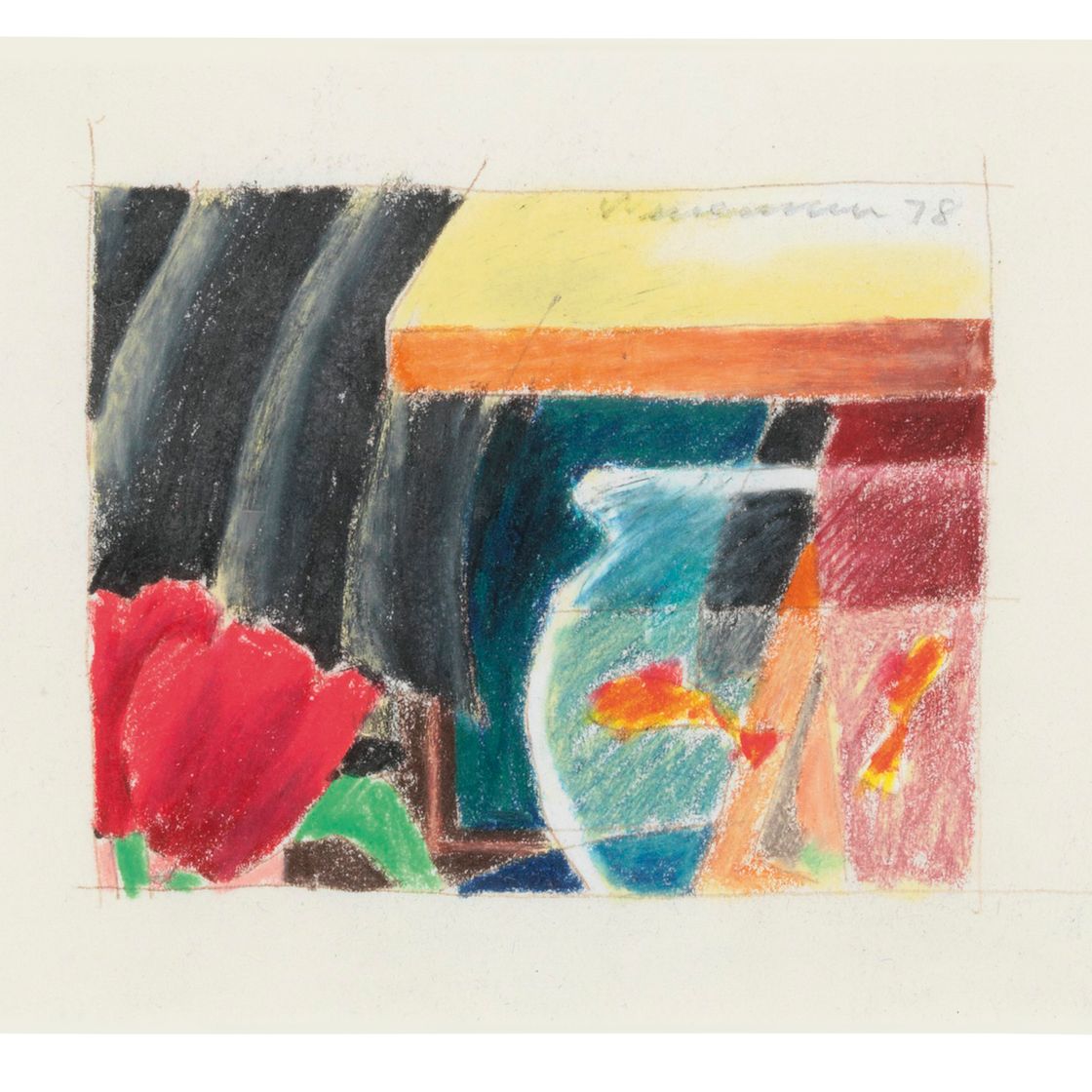 Tom Wesselmann — Этюд для натюрморта с золотыми рыбками