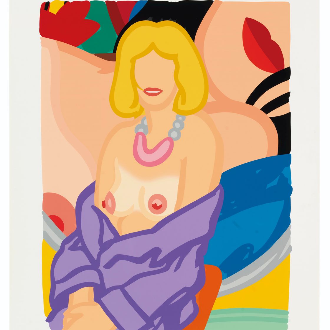 Tom Wesselmann — Клэр, сидящая в наполовину снятом халате (Vivienne), из портфолио 90