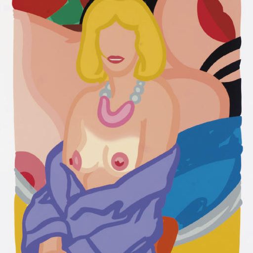 Tom Wesselmann — Клэр, сидящая в полураспущенном халате (Vivienne), из портфолио 90