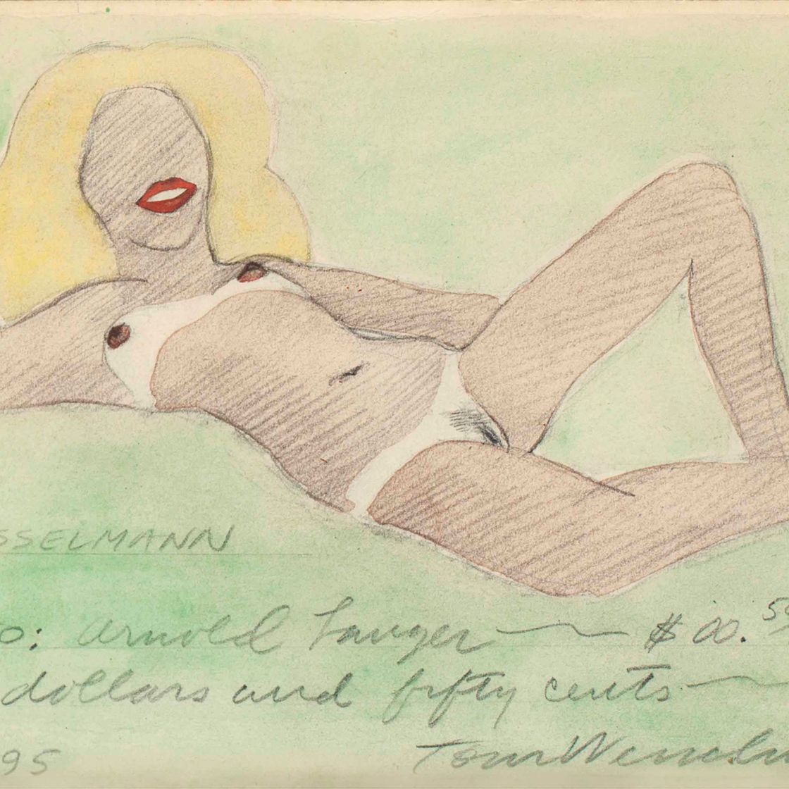 Tom Wesselmann — Обнаженная (проверьте Арнольда Лангера)
