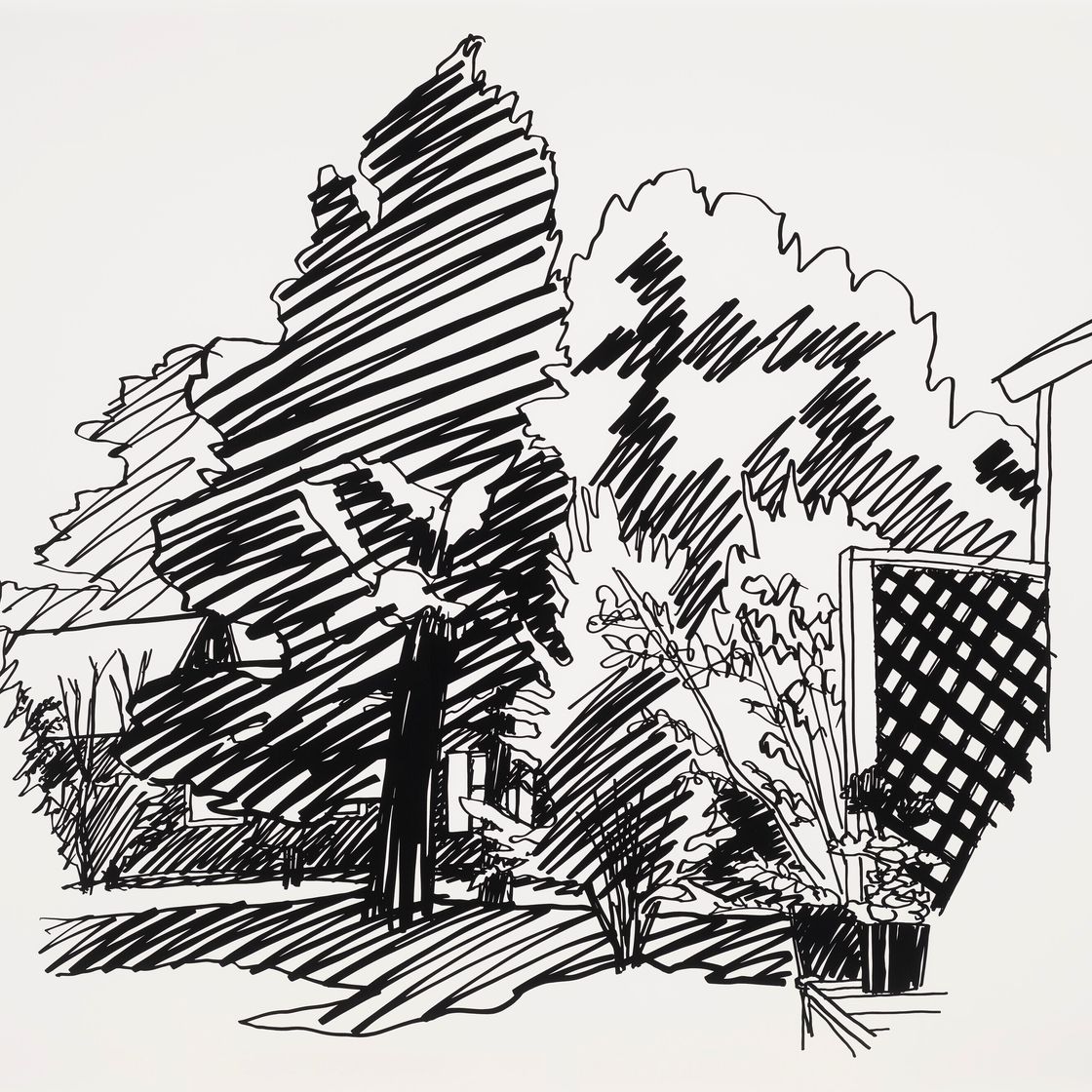 Tom Wesselmann — Задний двор Джинни, Ист-Хэмптон, изображение 1