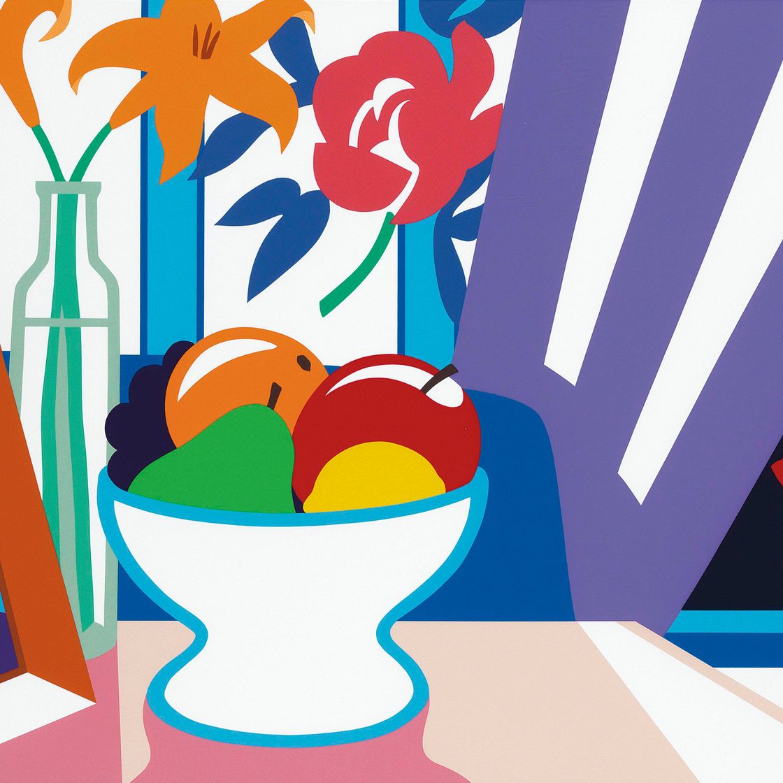 Tom Wesselmann — Натюрморт с лилиями и фруктами